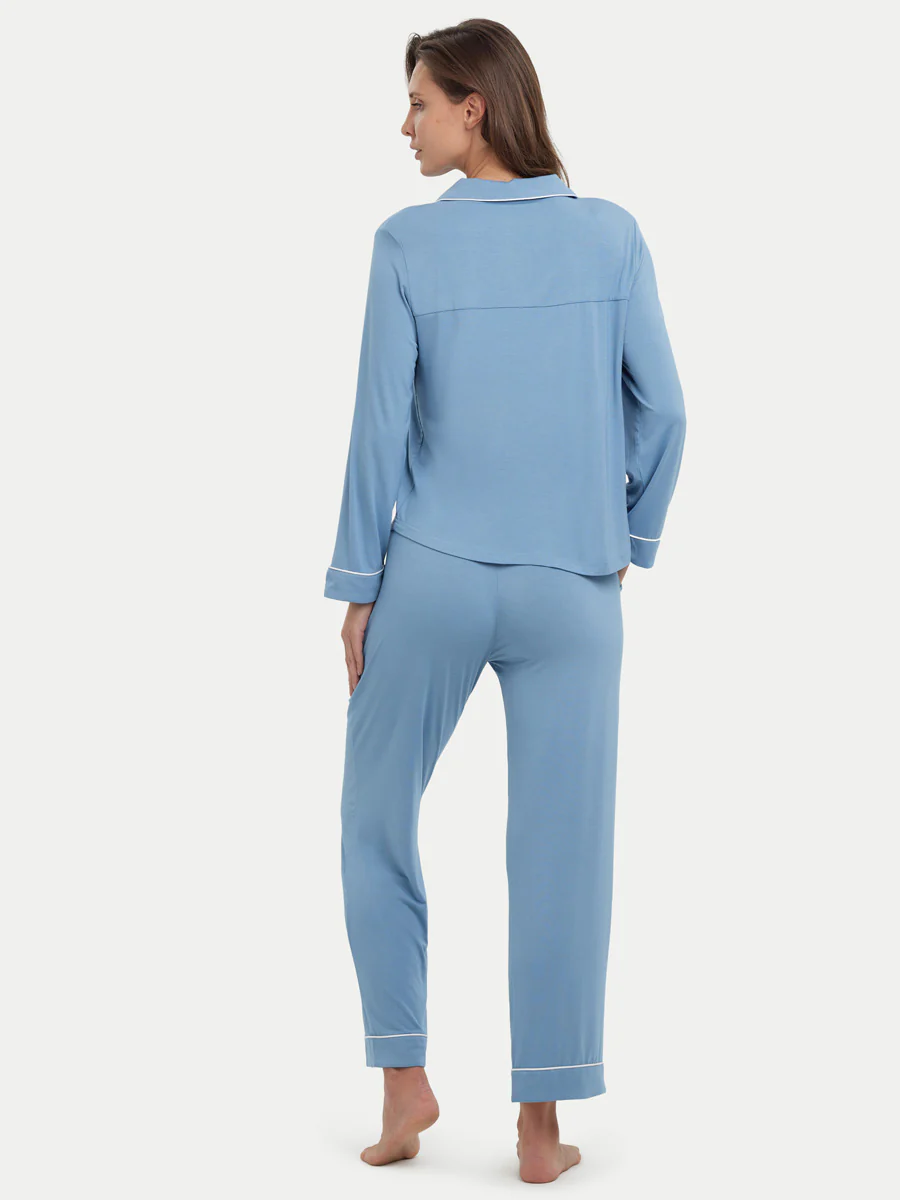 Long Sleeve Bamboo Pajama Shirt - Image 46
