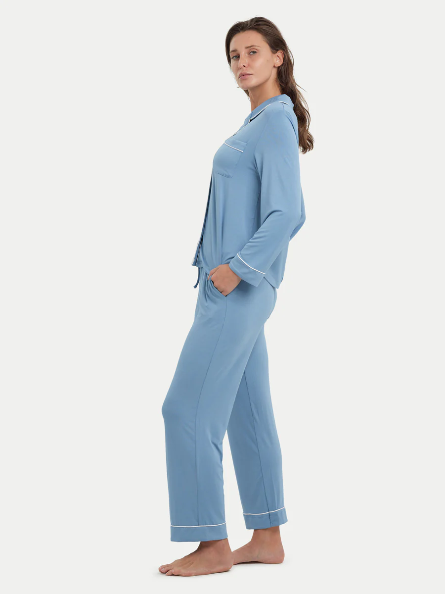 Long Sleeve Bamboo Pajama Shirt - Image 47