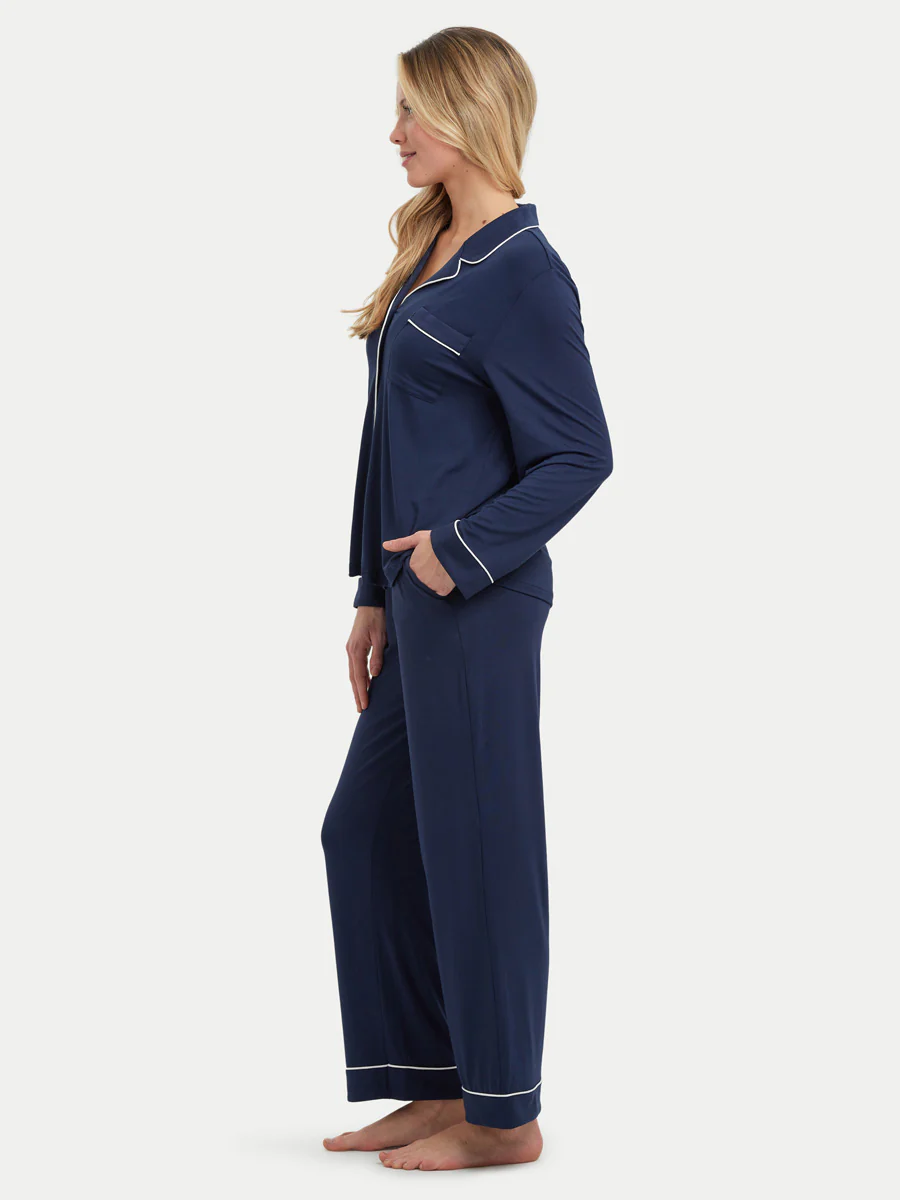 Long Sleeve Bamboo Pajama Set - Image 23