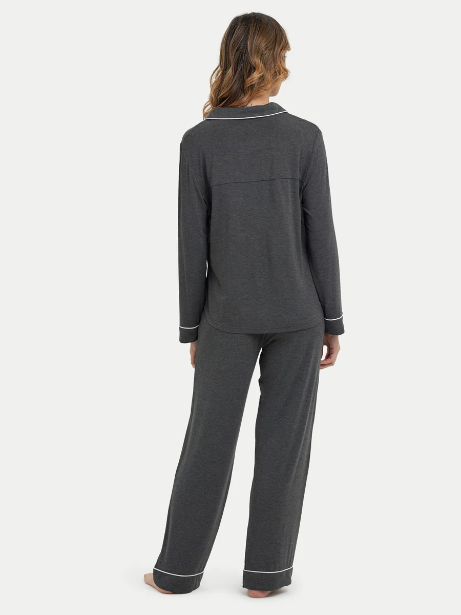 Long Sleeve Bamboo Pajama Set - Image 27