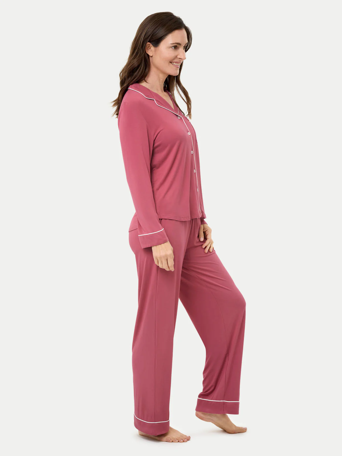 Long Sleeve Bamboo Pajama Set - Image 32