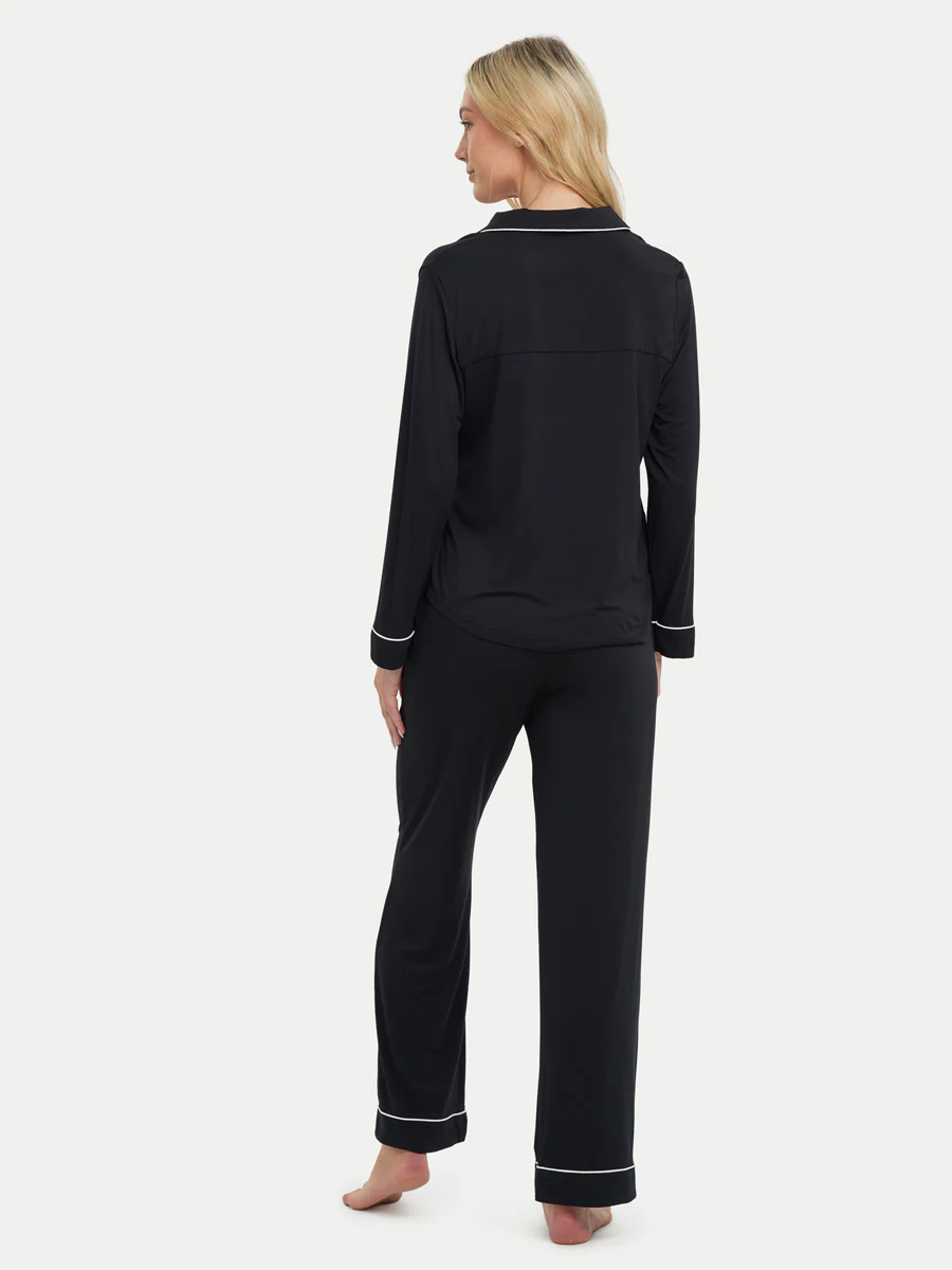 Long Sleeve Bamboo Pajama Set - Image 4