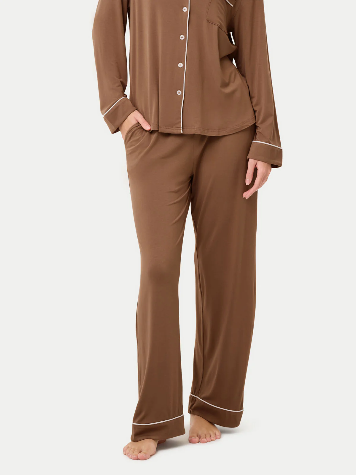 Long Sleeve Bamboo Pajama Set - Image 40