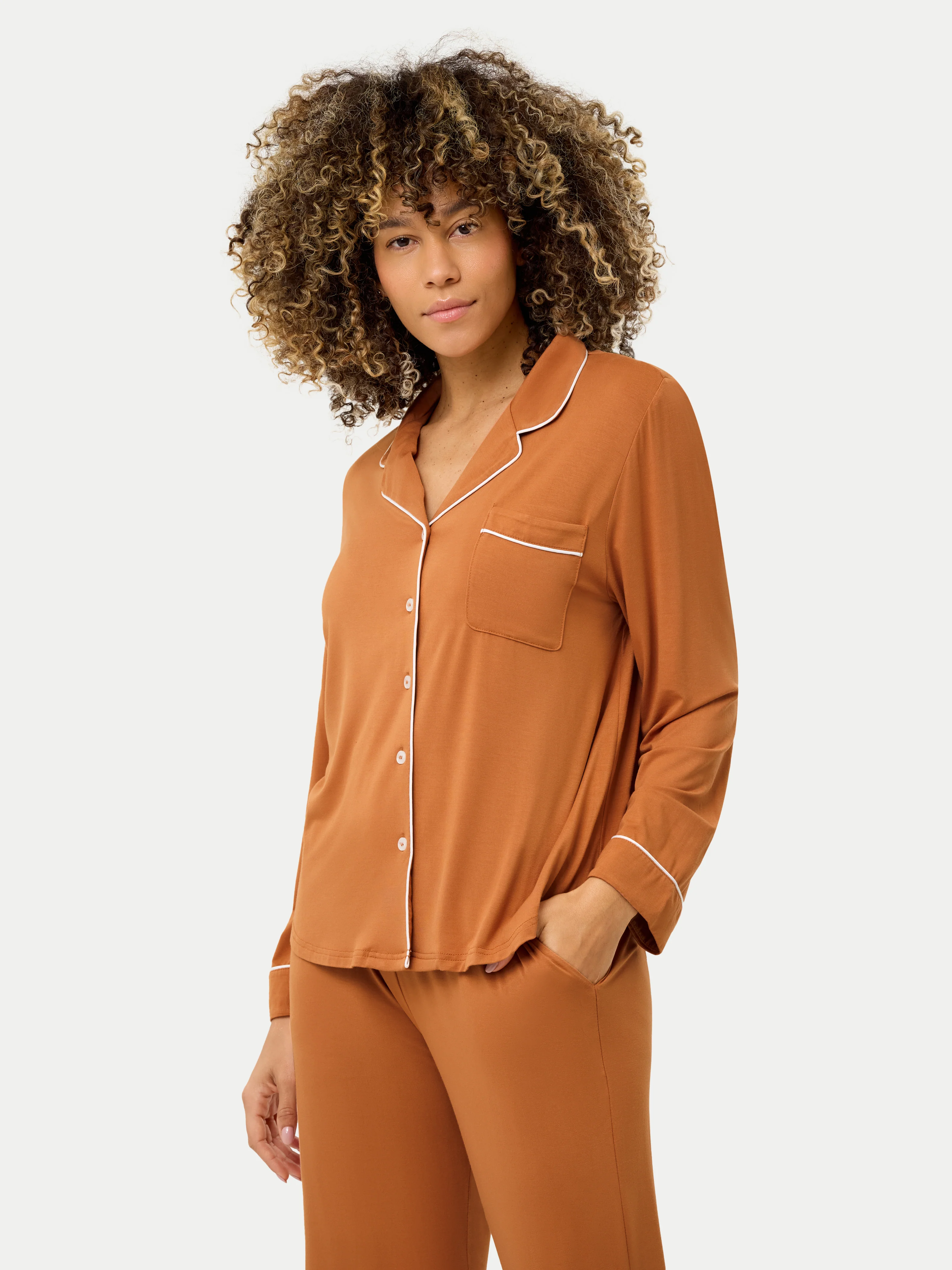 Long Sleeve Bamboo Pajama Set - Image 51