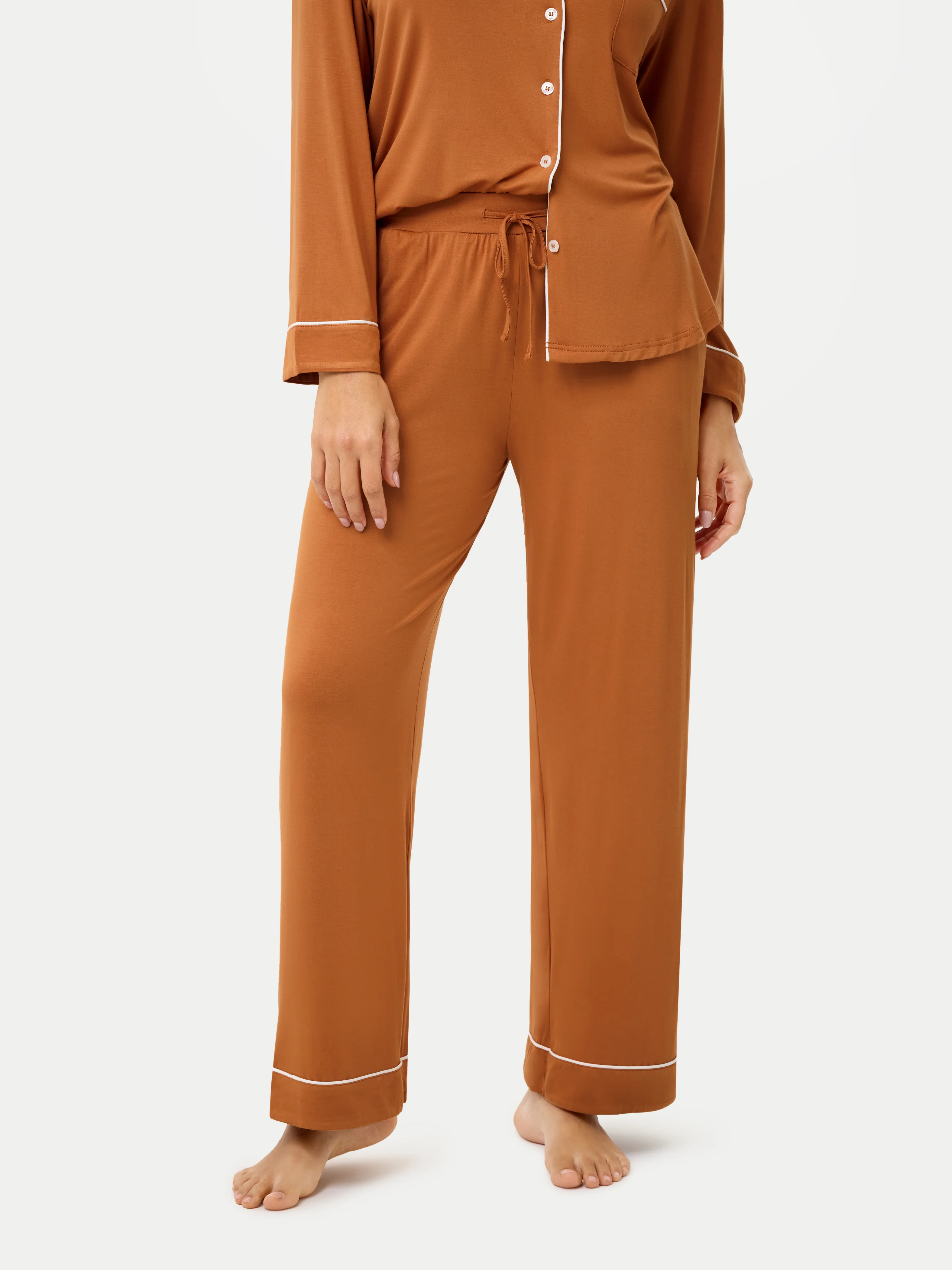 Long Sleeve Bamboo Pajama Set - Image 52