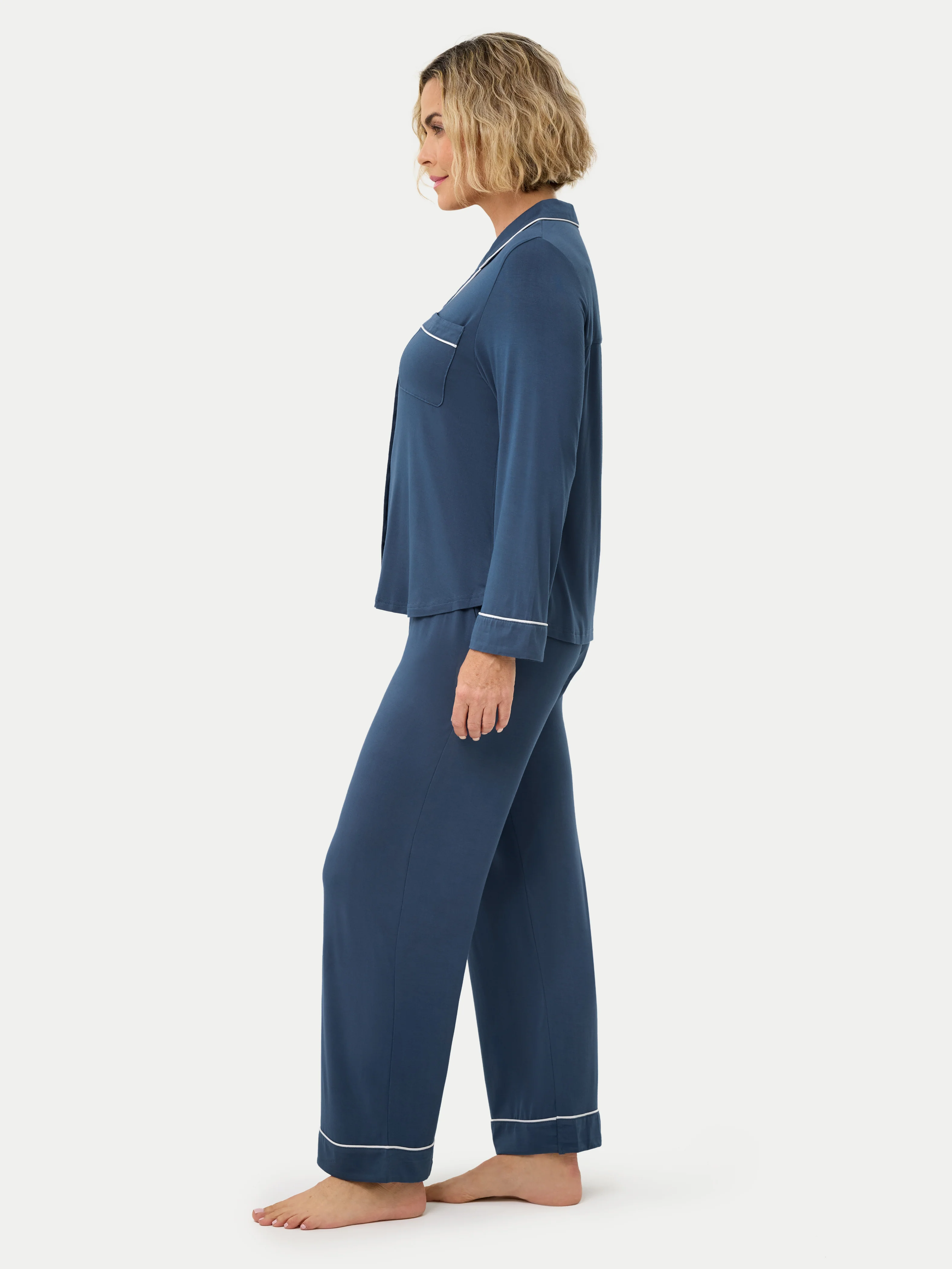 Long Sleeve Bamboo Pajama Set - Image 56