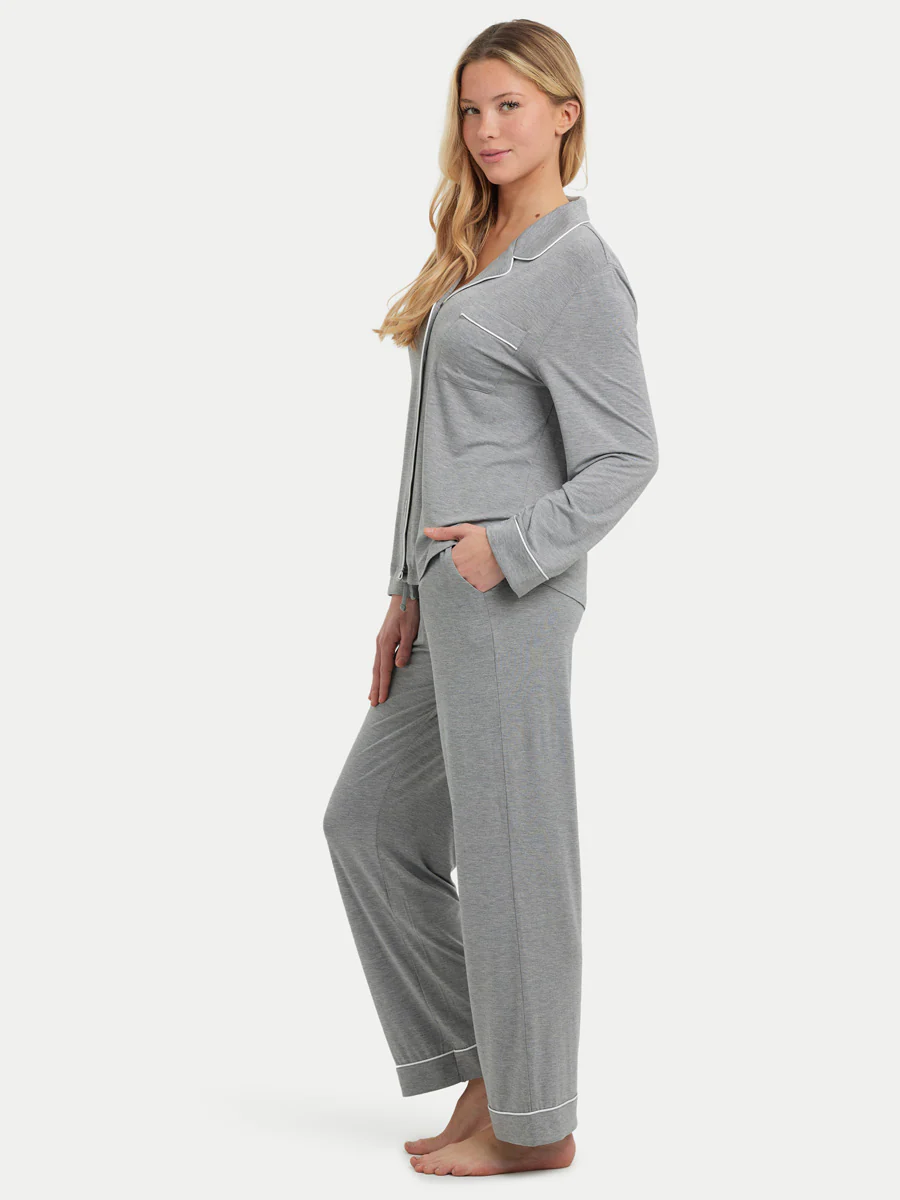 Long Sleeve Bamboo Pajama Set - Image 6