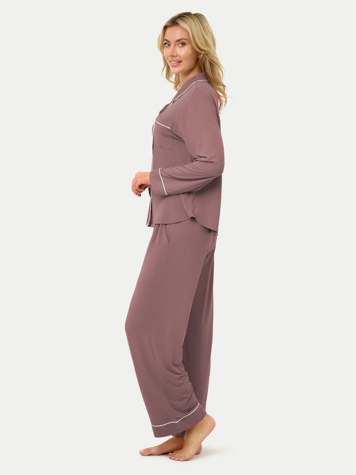 Long Sleeve Bamboo Pajama Set - Image 61