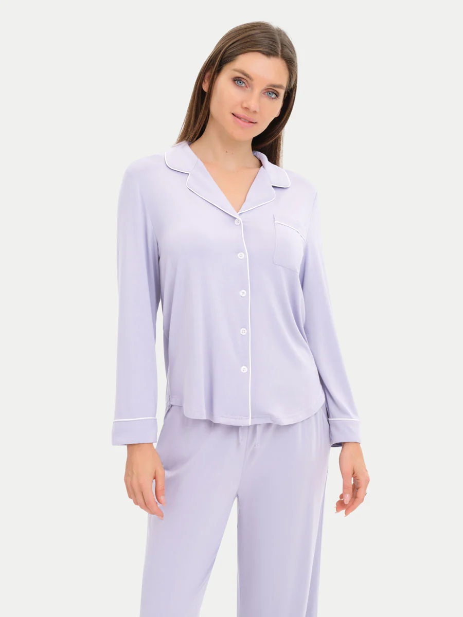 Long Sleeve Bamboo Pajama Set - Image 80