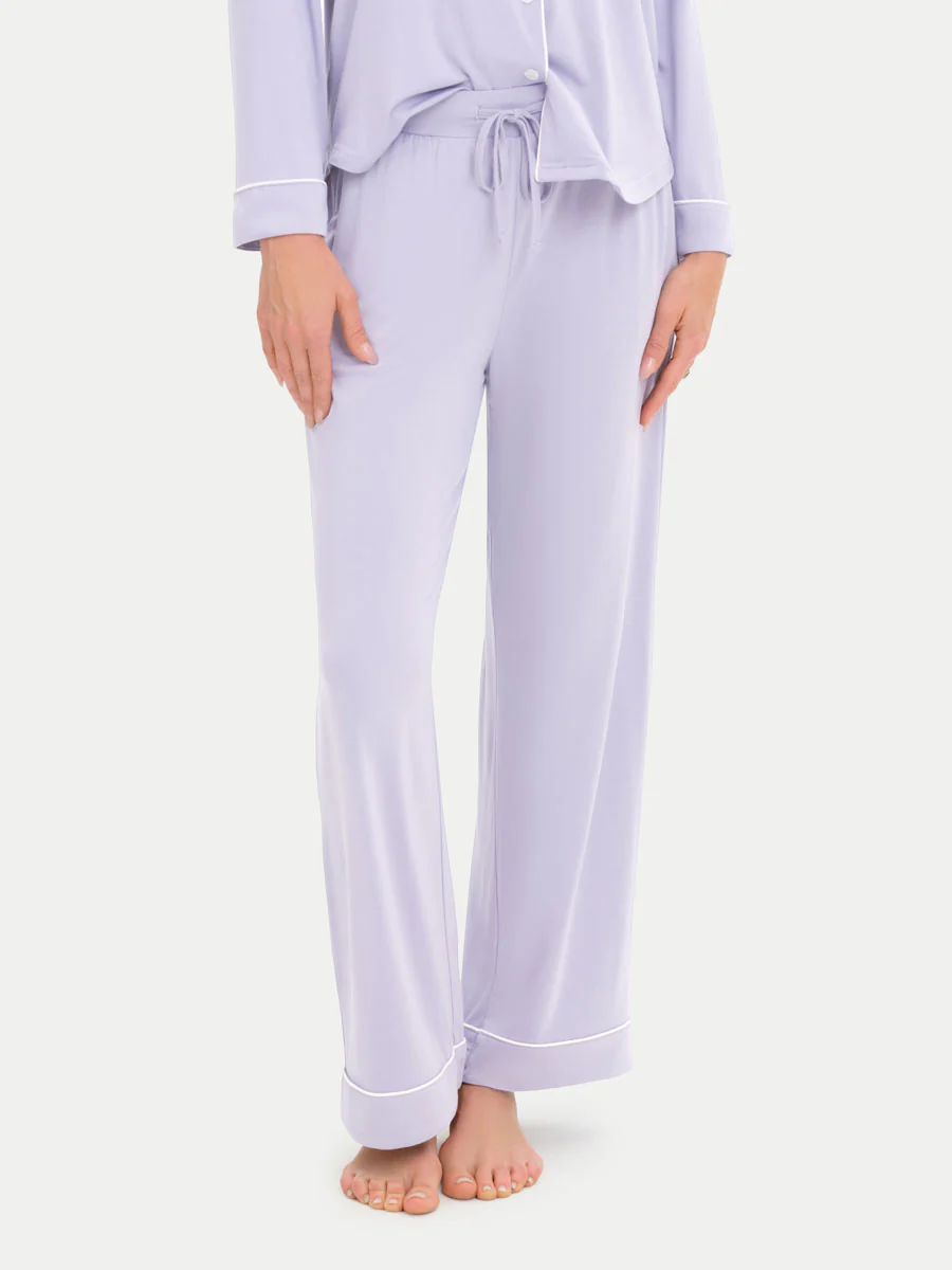 Long Sleeve Bamboo Pajama Set - Image 83
