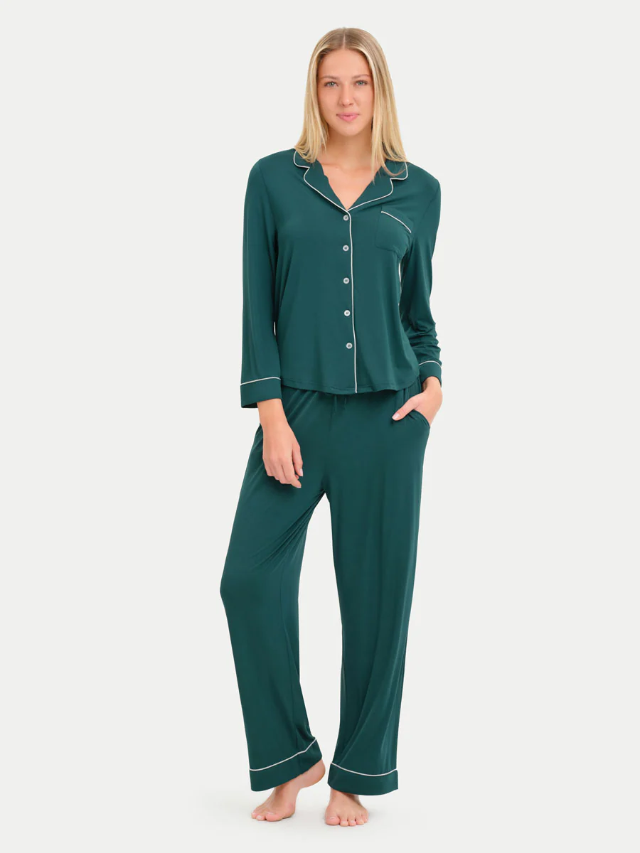 Long Sleeve Bamboo Pajama Set - Image 92