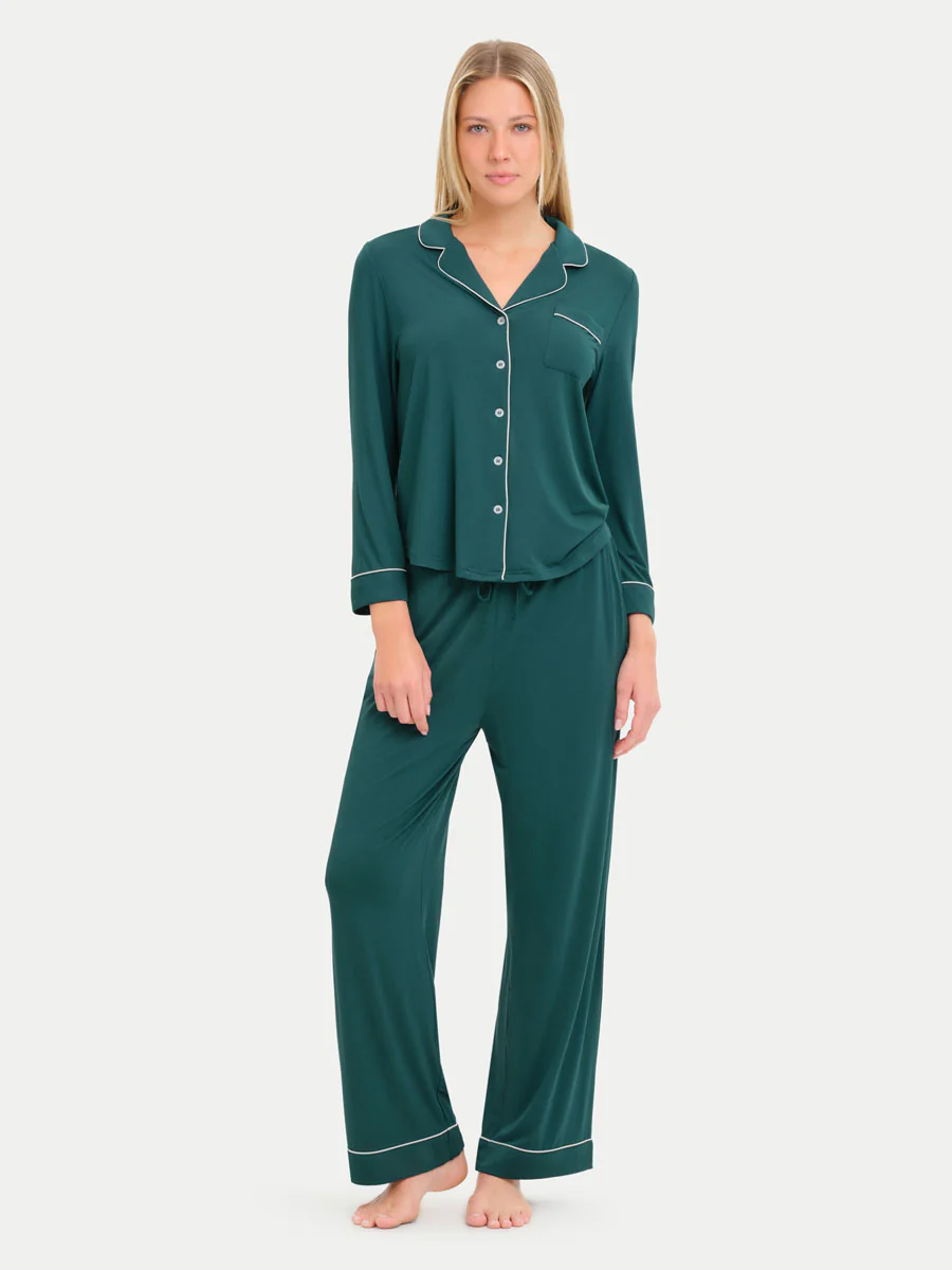 Long Sleeve Bamboo Pajama Set - Image 95