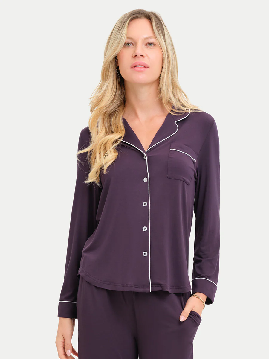 Long Sleeve Bamboo Pajama Shirt - Image 107