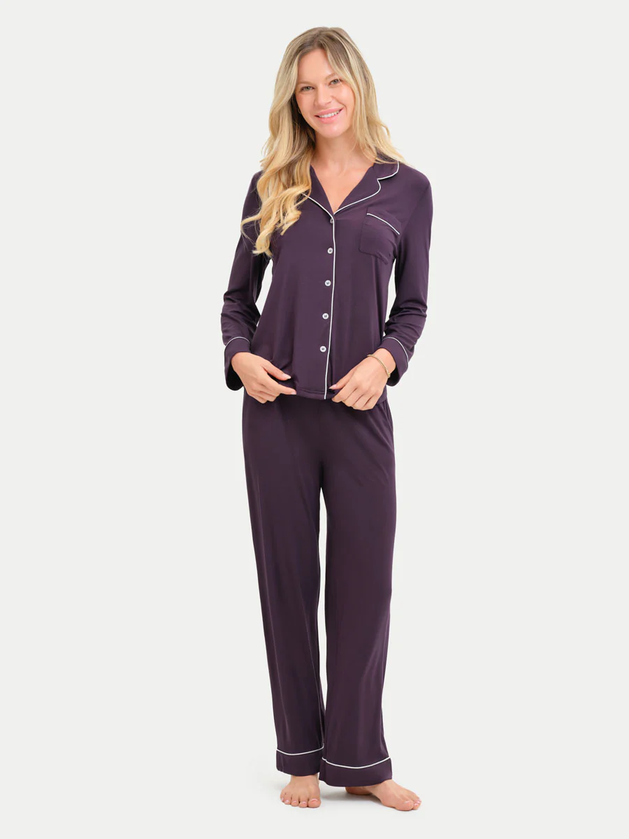 Long Sleeve Bamboo Pajama Shirt - Image 110
