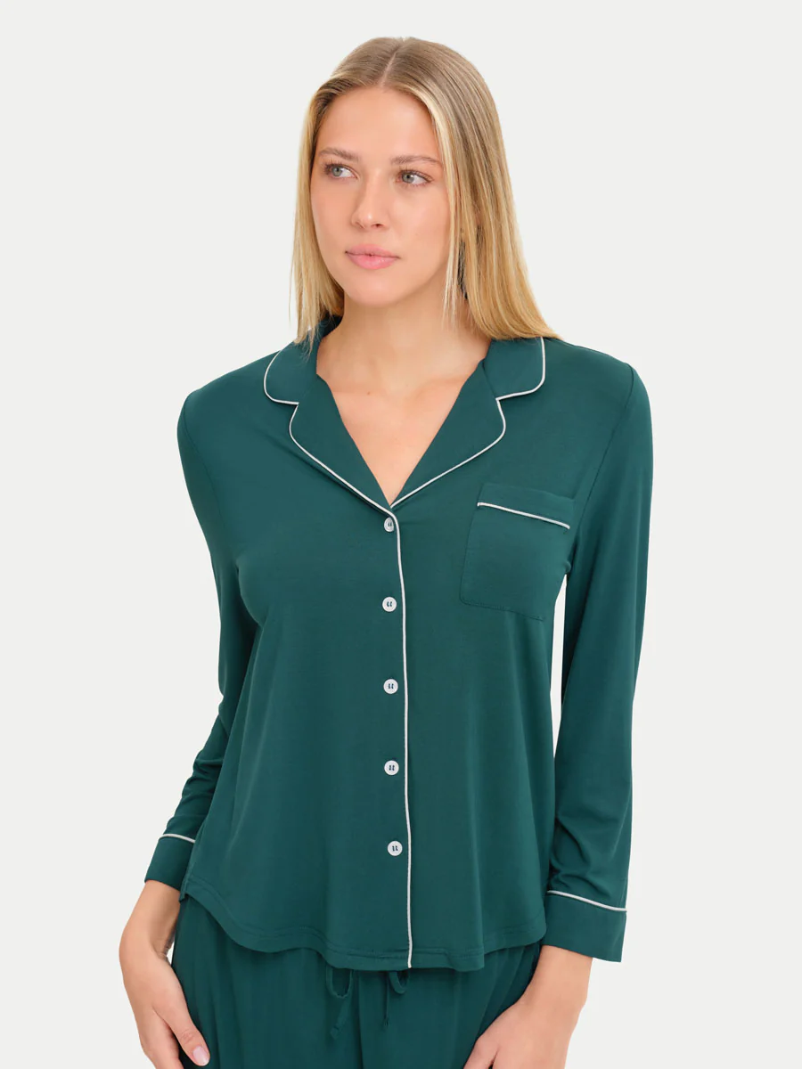 Long Sleeve Bamboo Pajama Shirt - Image 112