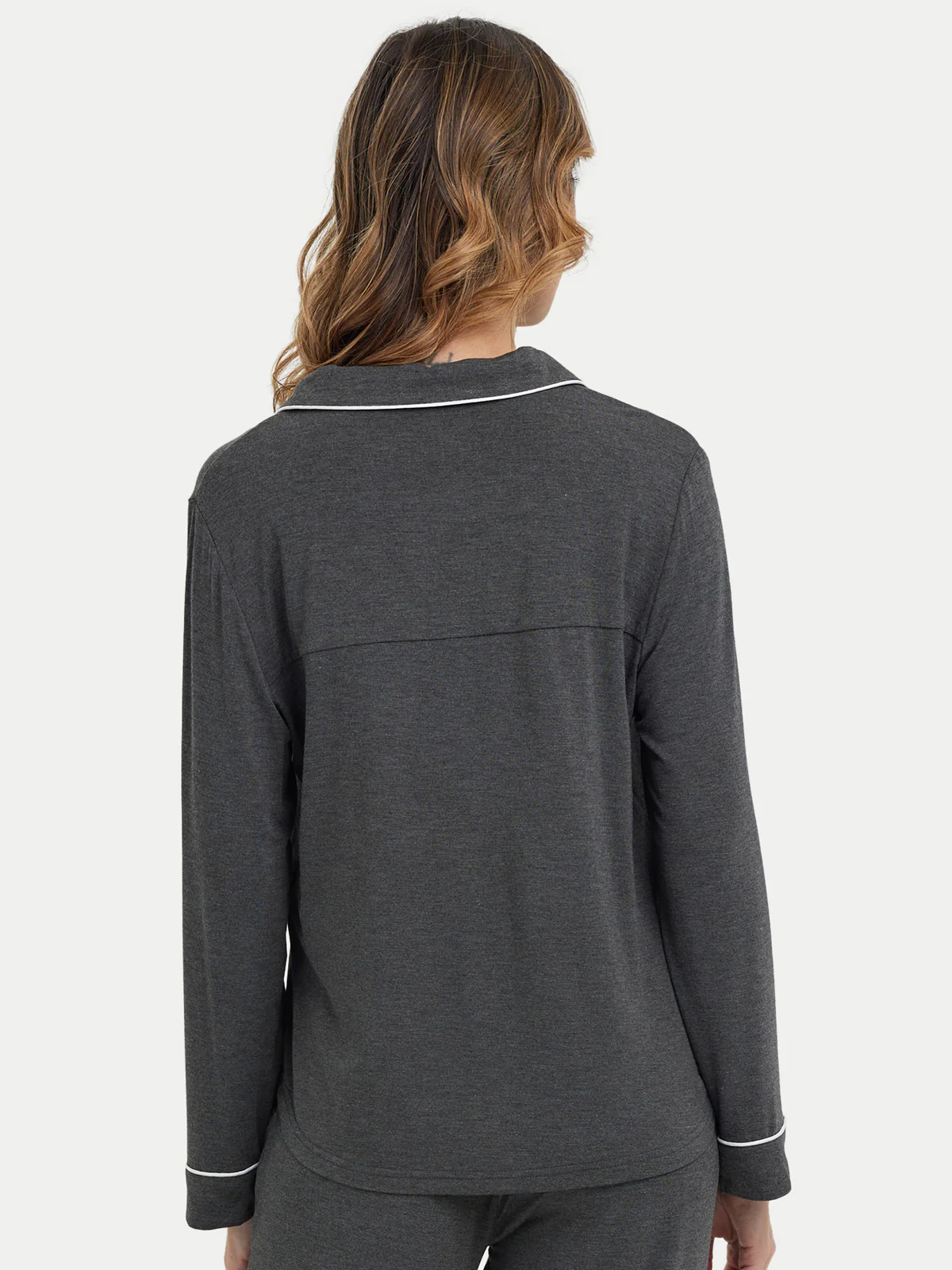 Long Sleeve Bamboo Pajama Shirt - Image 29