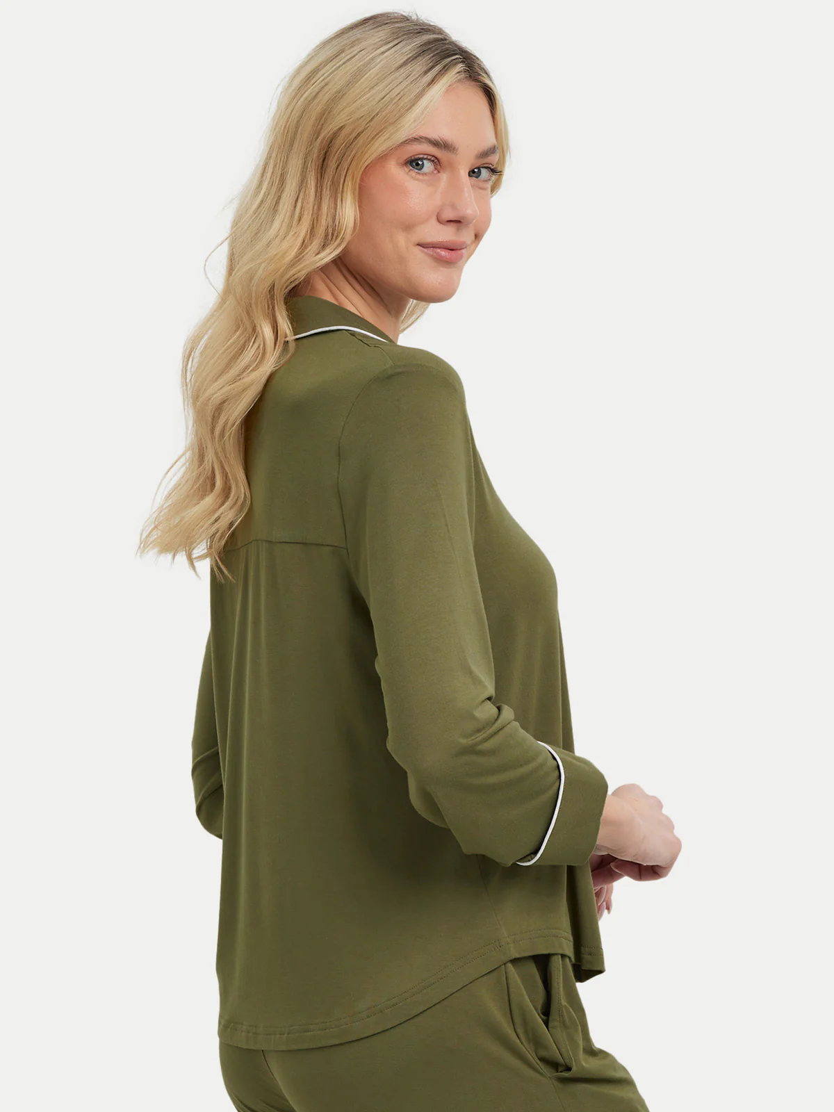 Long Sleeve Bamboo Pajama Shirt - Image 36