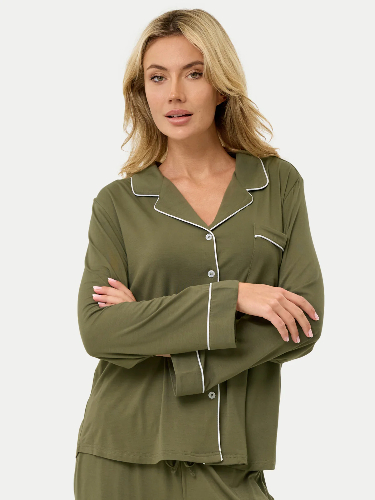 Long Sleeve Bamboo Pajama Shirt - Image 62