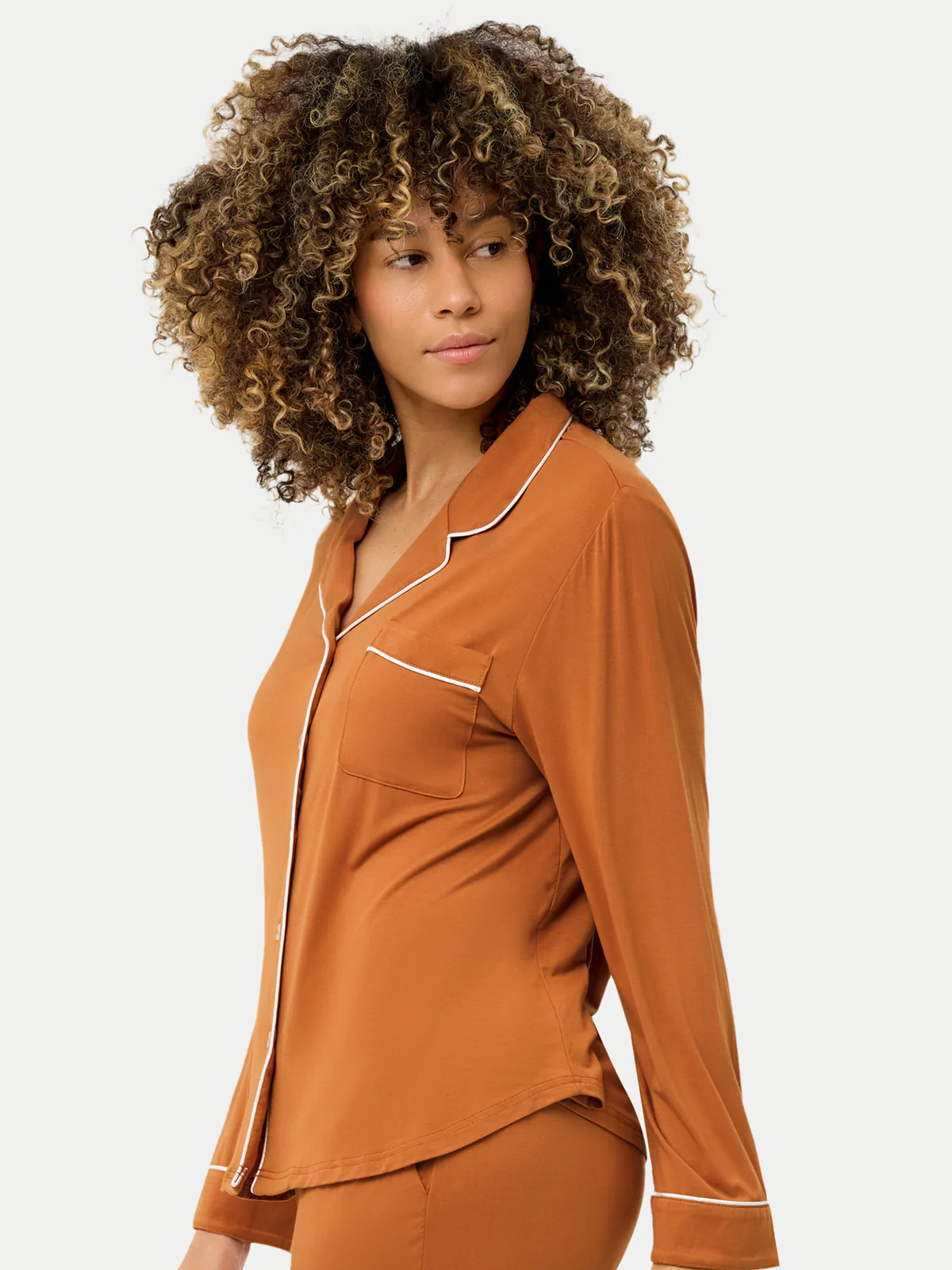 Long Sleeve Bamboo Pajama Shirt - Image 79