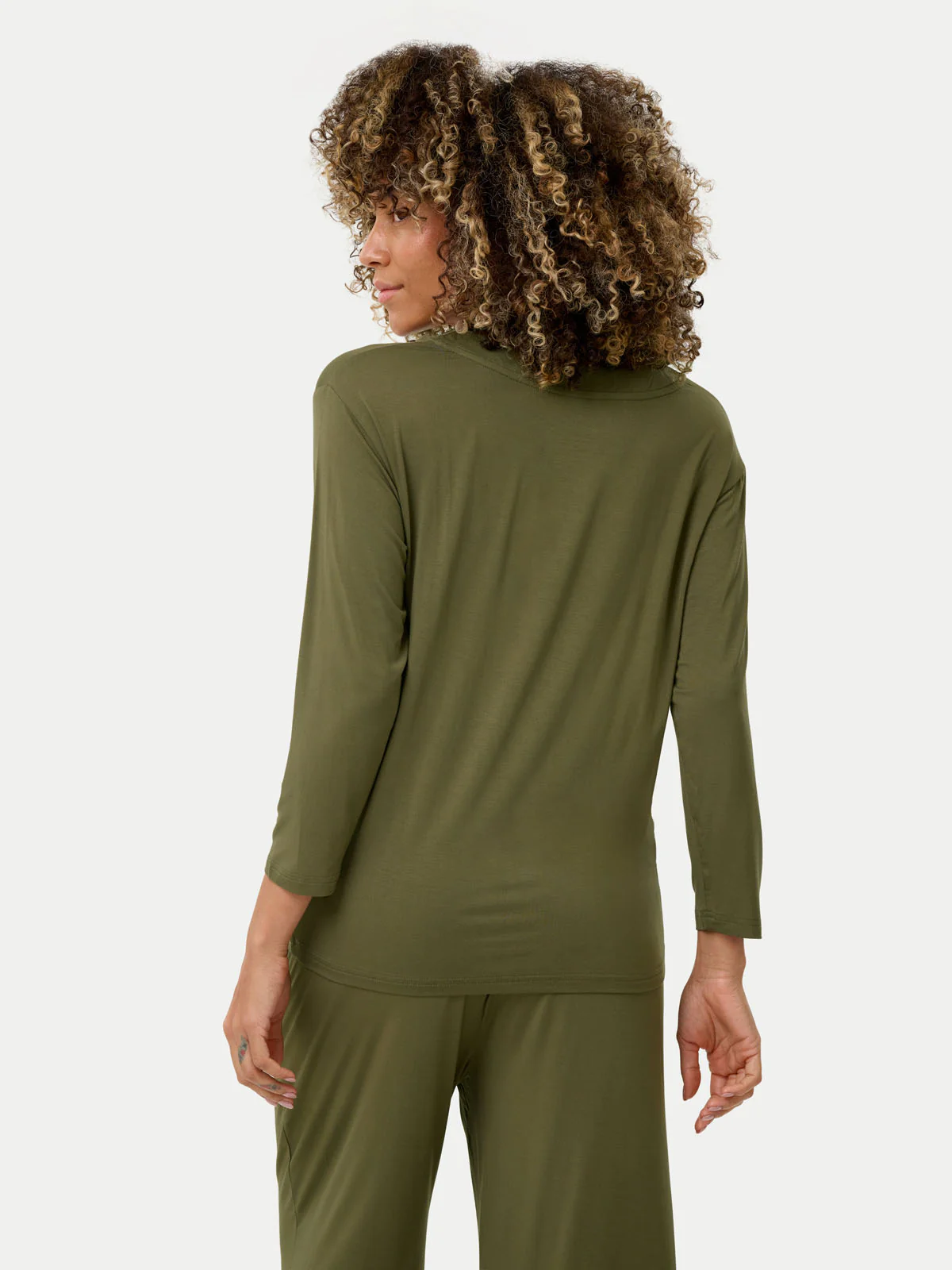Long Sleeve Bamboo Slouchy PJs Set - Image 38