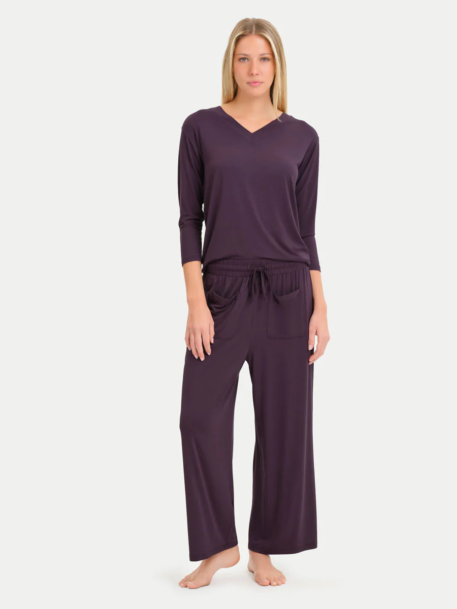Long Sleeve Bamboo Slouchy PJs Set - Image 98