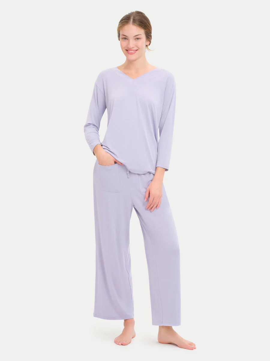 Long Sleeve Bamboo Slouchy PJs Top - Image 106