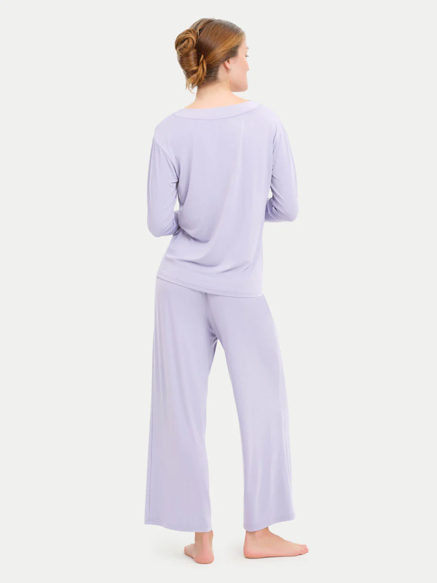 Long Sleeve Bamboo Slouchy PJs Top - Image 107