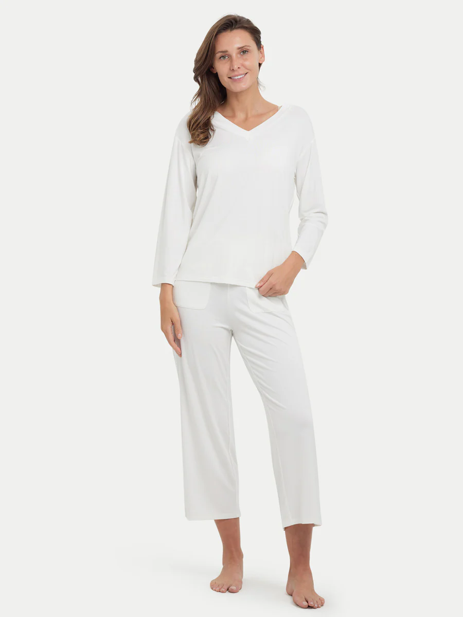 Long Sleeve Bamboo Slouchy PJs Set - Image 19