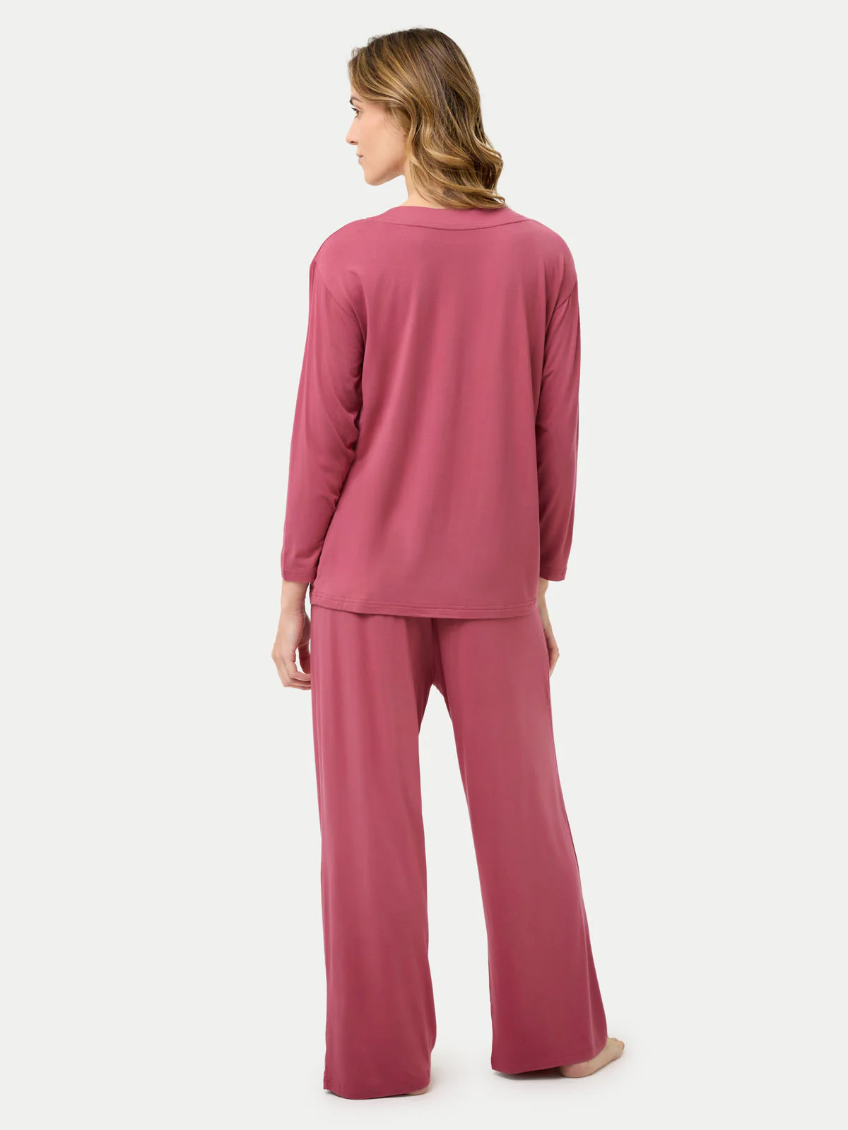 Long Sleeve Bamboo Slouchy PJs Set - Image 28
