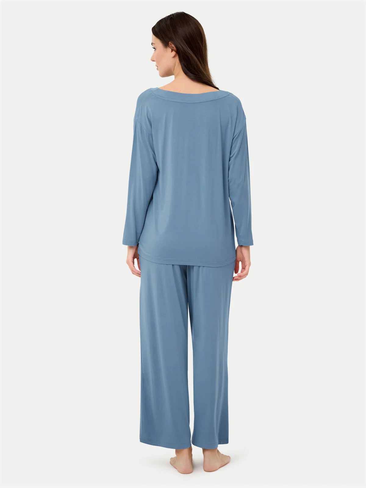Long Sleeve Bamboo Slouchy PJs Set - Image 31
