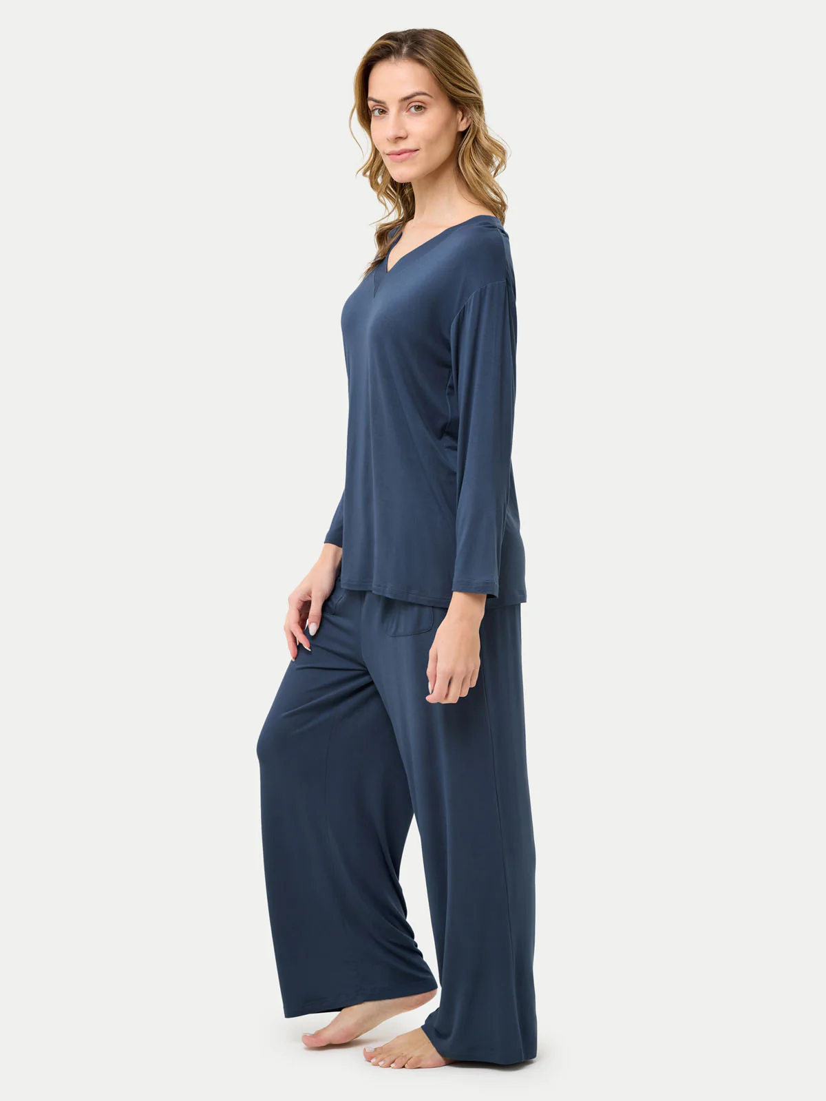 Long Sleeve Bamboo Slouchy PJs Set - Image 50
