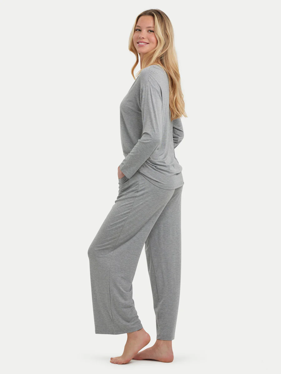 Long Sleeve Bamboo Slouchy PJs Set - Image 3