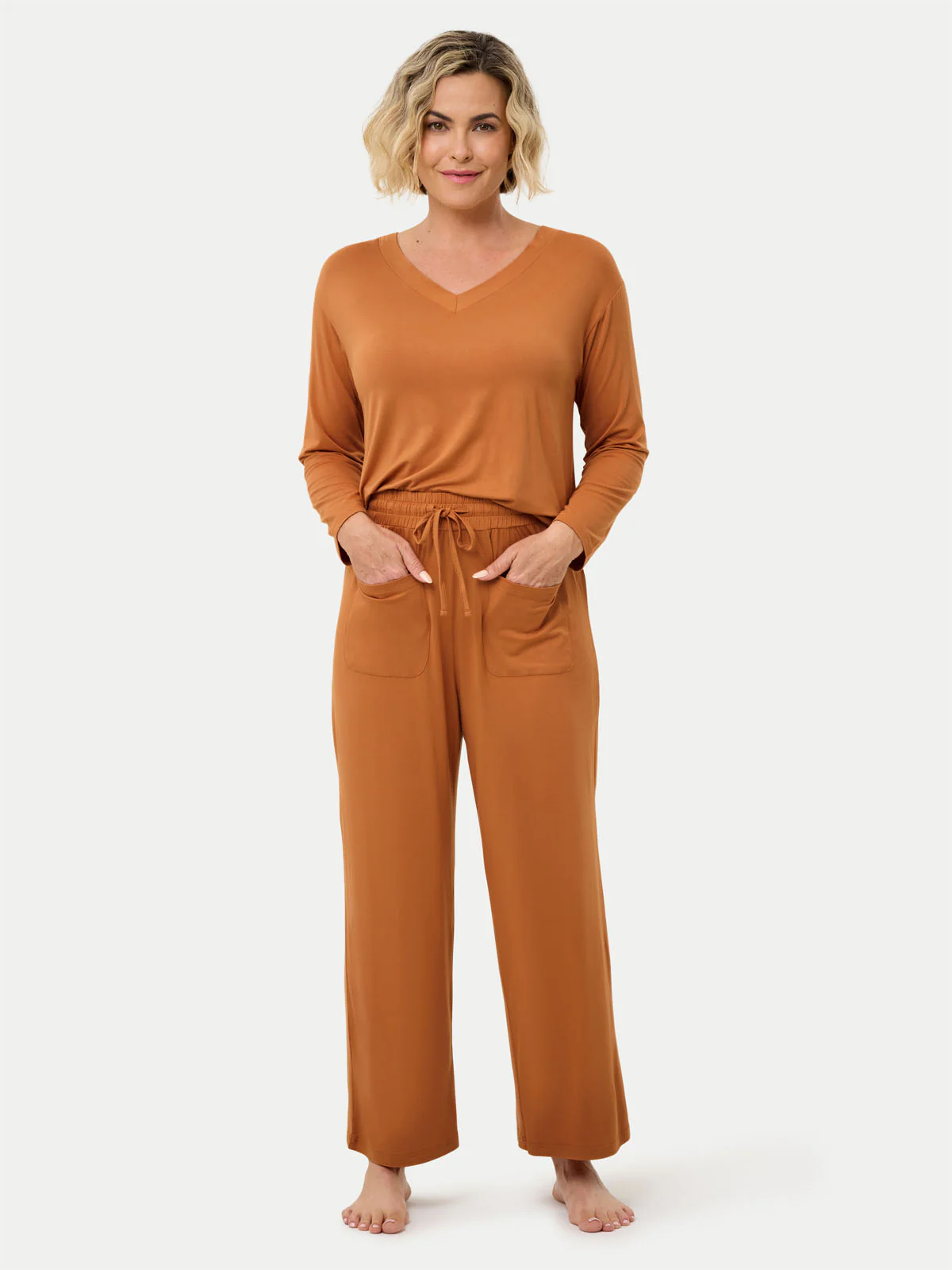 Long Sleeve Bamboo Slouchy PJs Set - Image 62