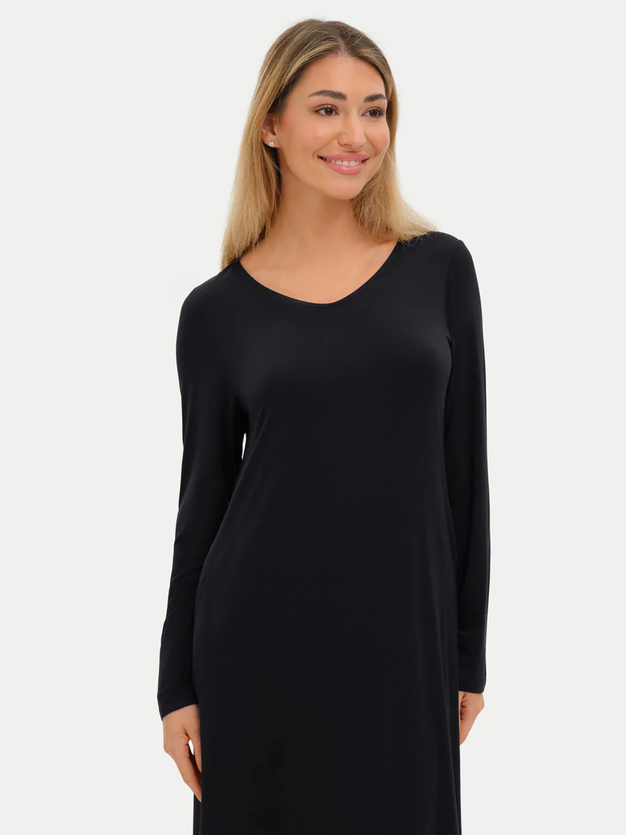 Long Sleeve Long Bamboo Sleepshirt - Image 38