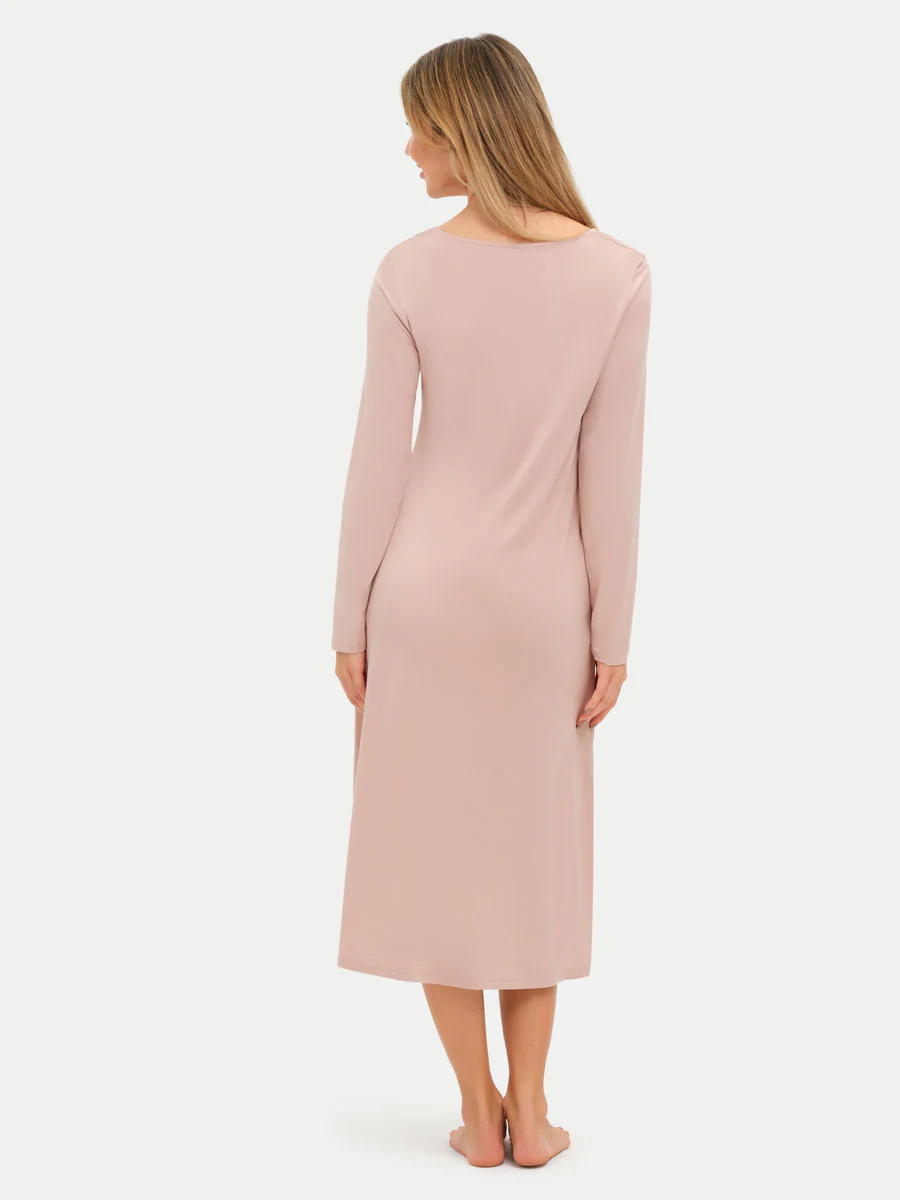 Long Sleeve Long Bamboo Sleepshirt - Image 46