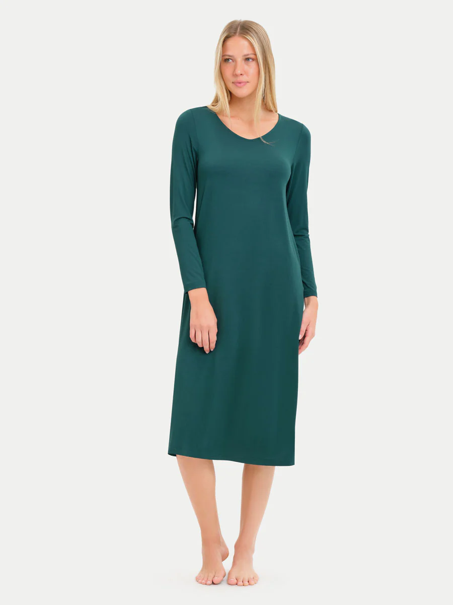 Long Sleeve Long Bamboo Sleepshirt - Image 83
