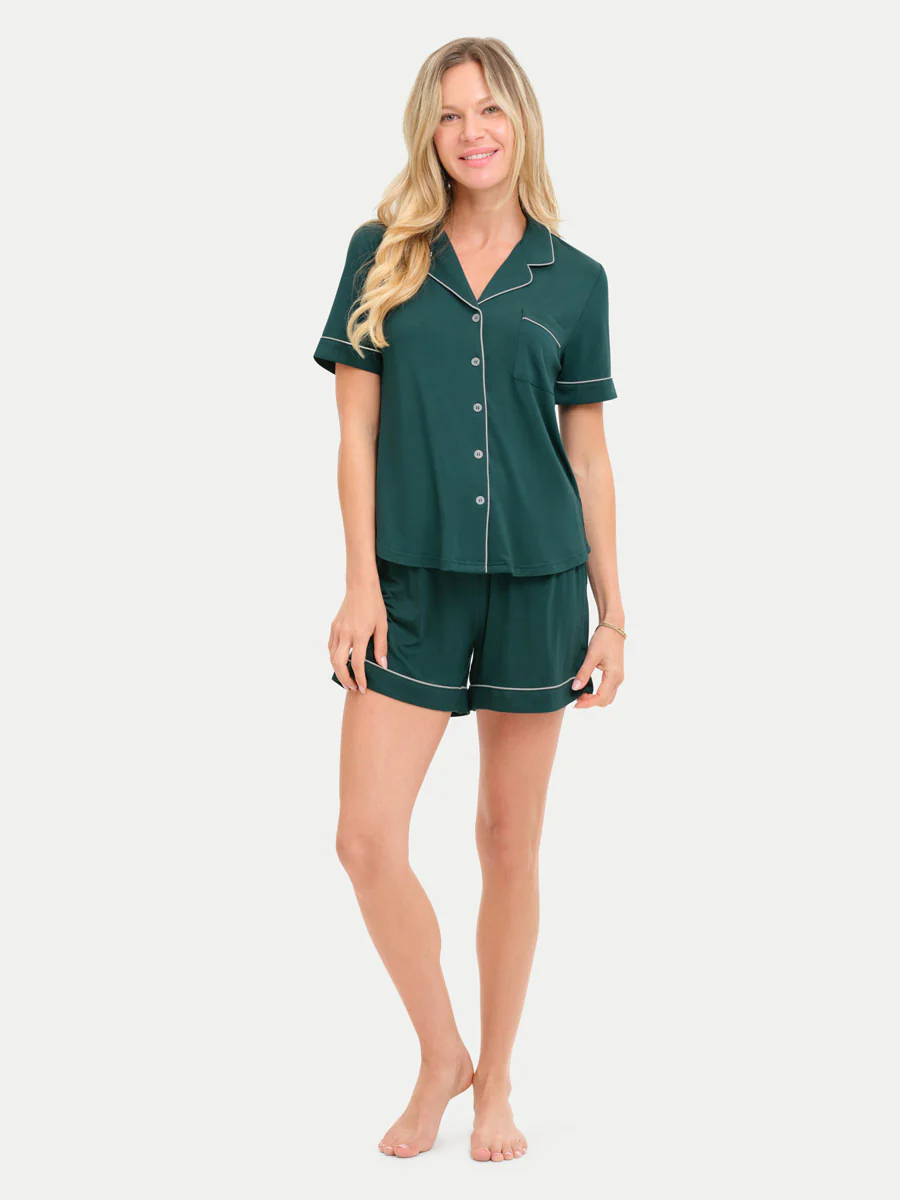 Short Sleeve Bamboo Pajama Set - Image 102
