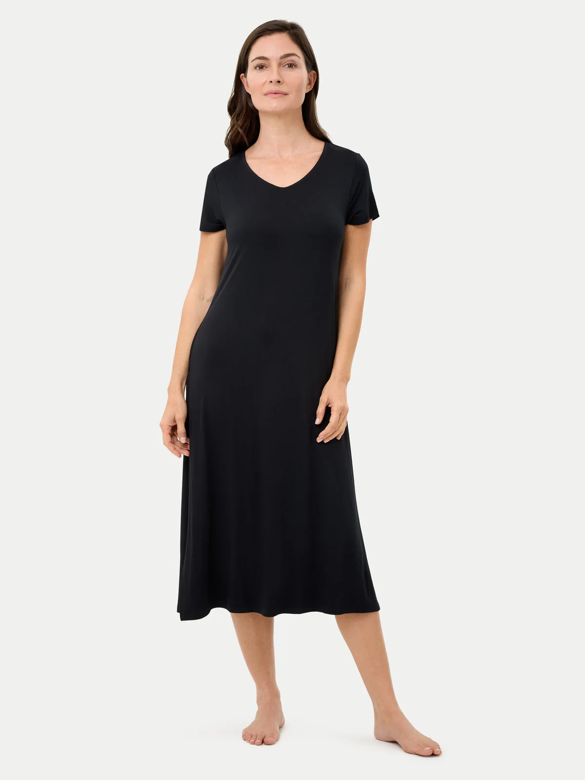 Short Sleeve Long Bamboo Sleepshirt - Image 10