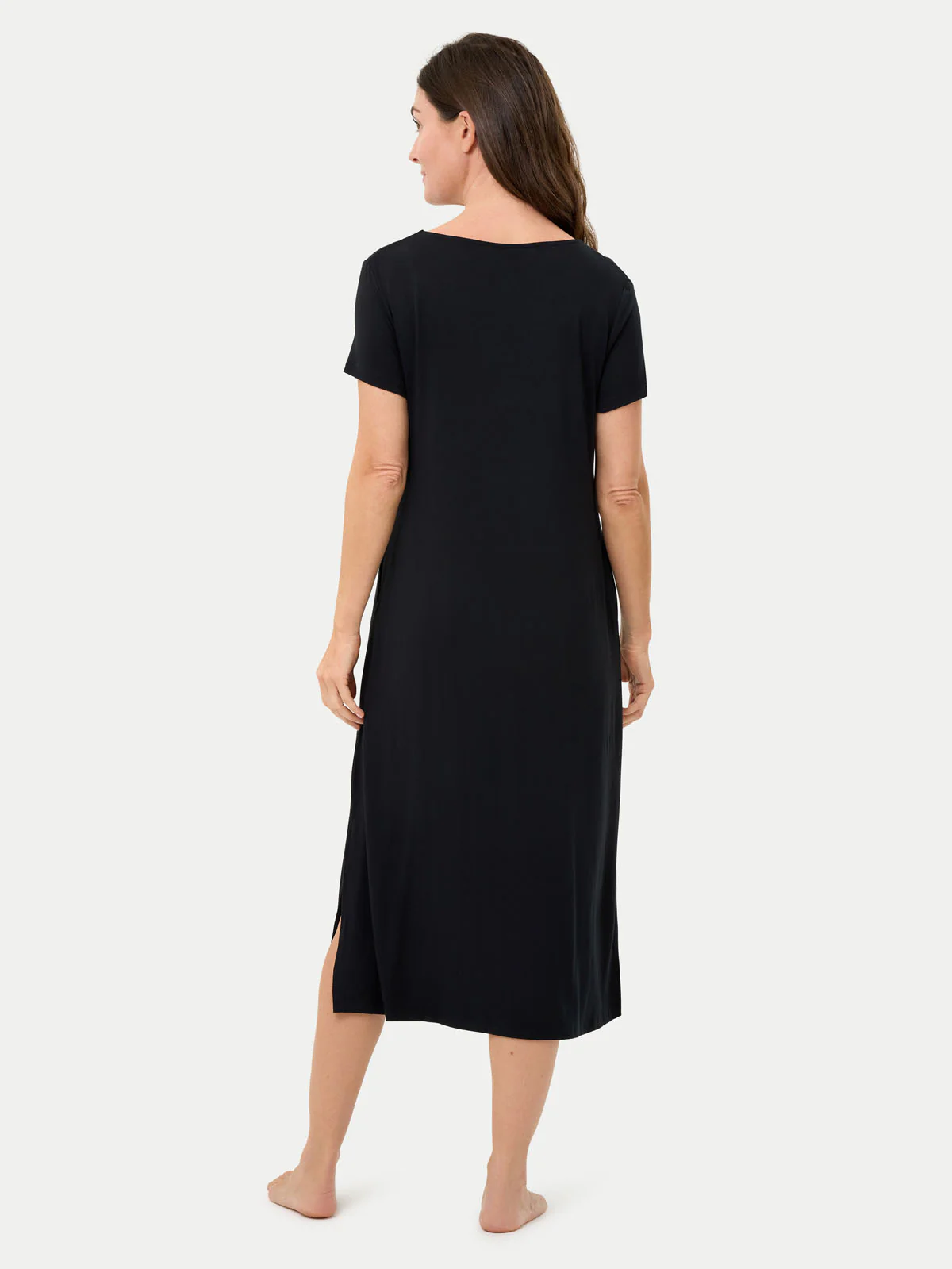 Short Sleeve Long Bamboo Sleepshirt - Image 15