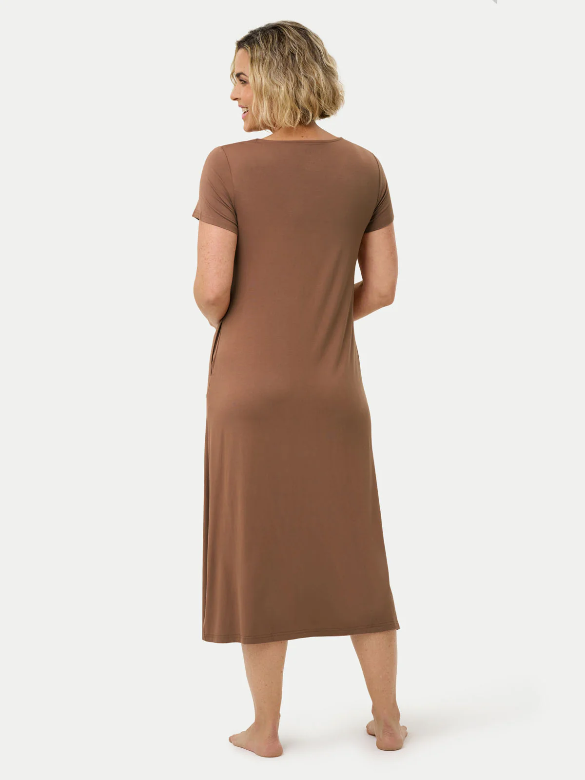 Short Sleeve Long Bamboo Sleepshirt - Image 25
