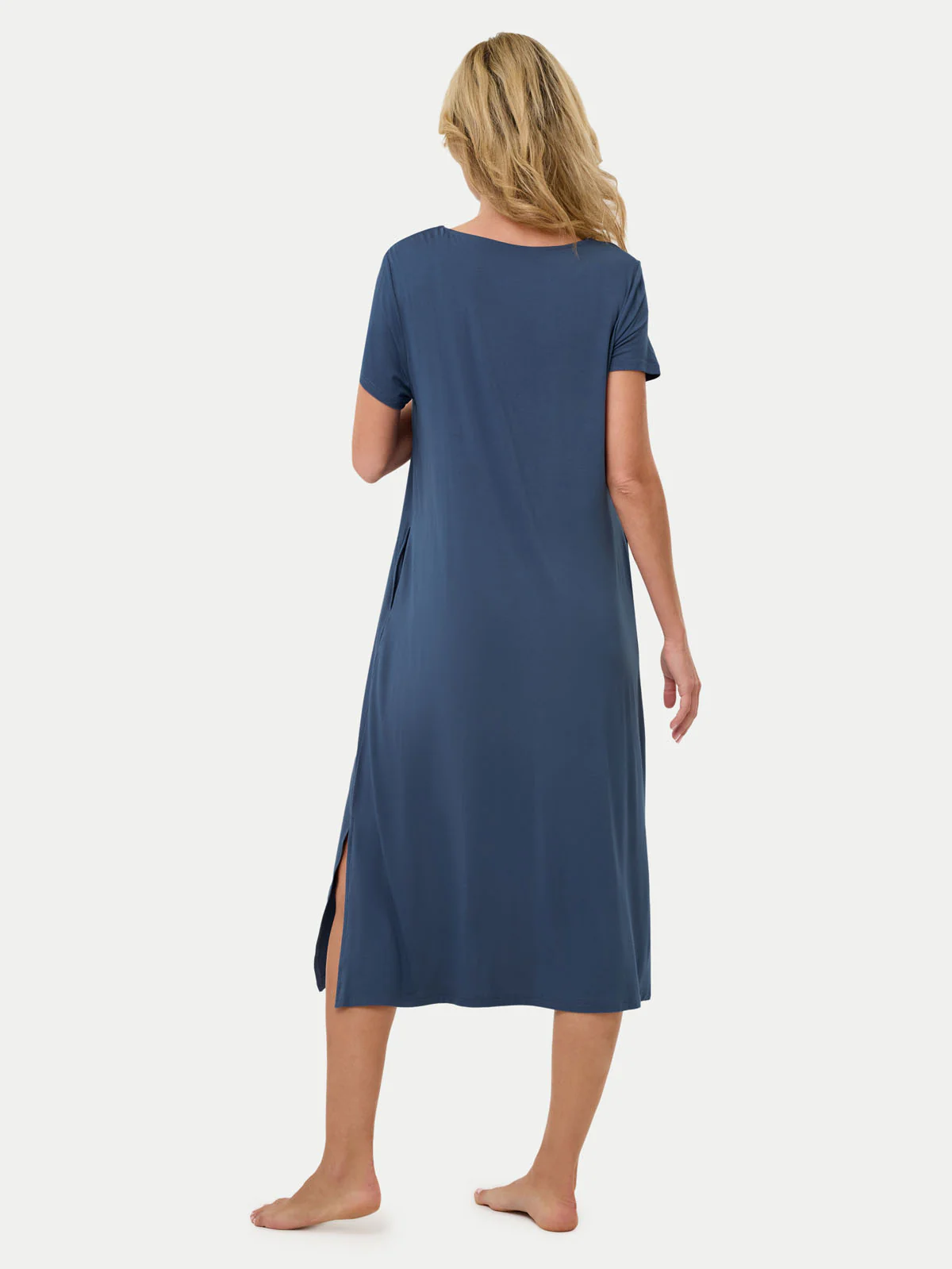Short Sleeve Long Bamboo Sleepshirt - Image 49