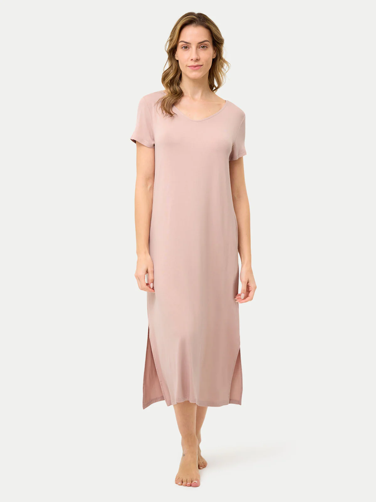 Short Sleeve Long Bamboo Sleepshirt - Image 6