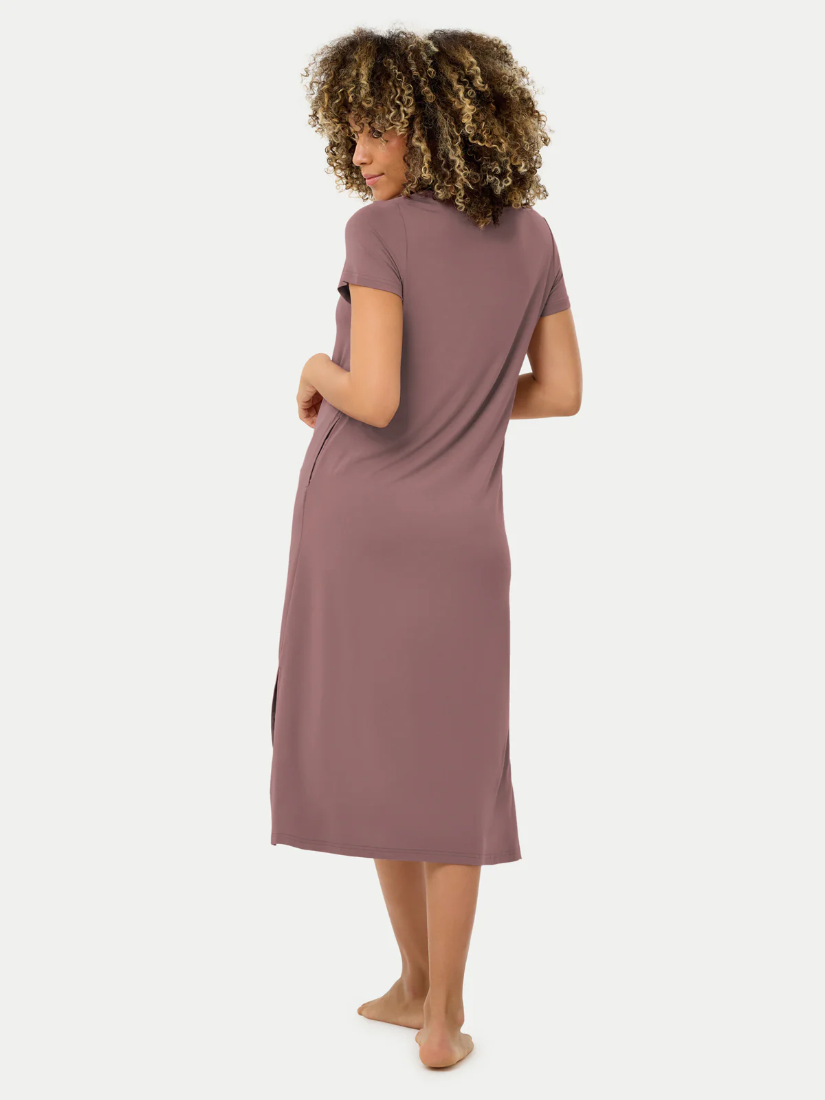 Short Sleeve Long Bamboo Sleepshirt - Image 67