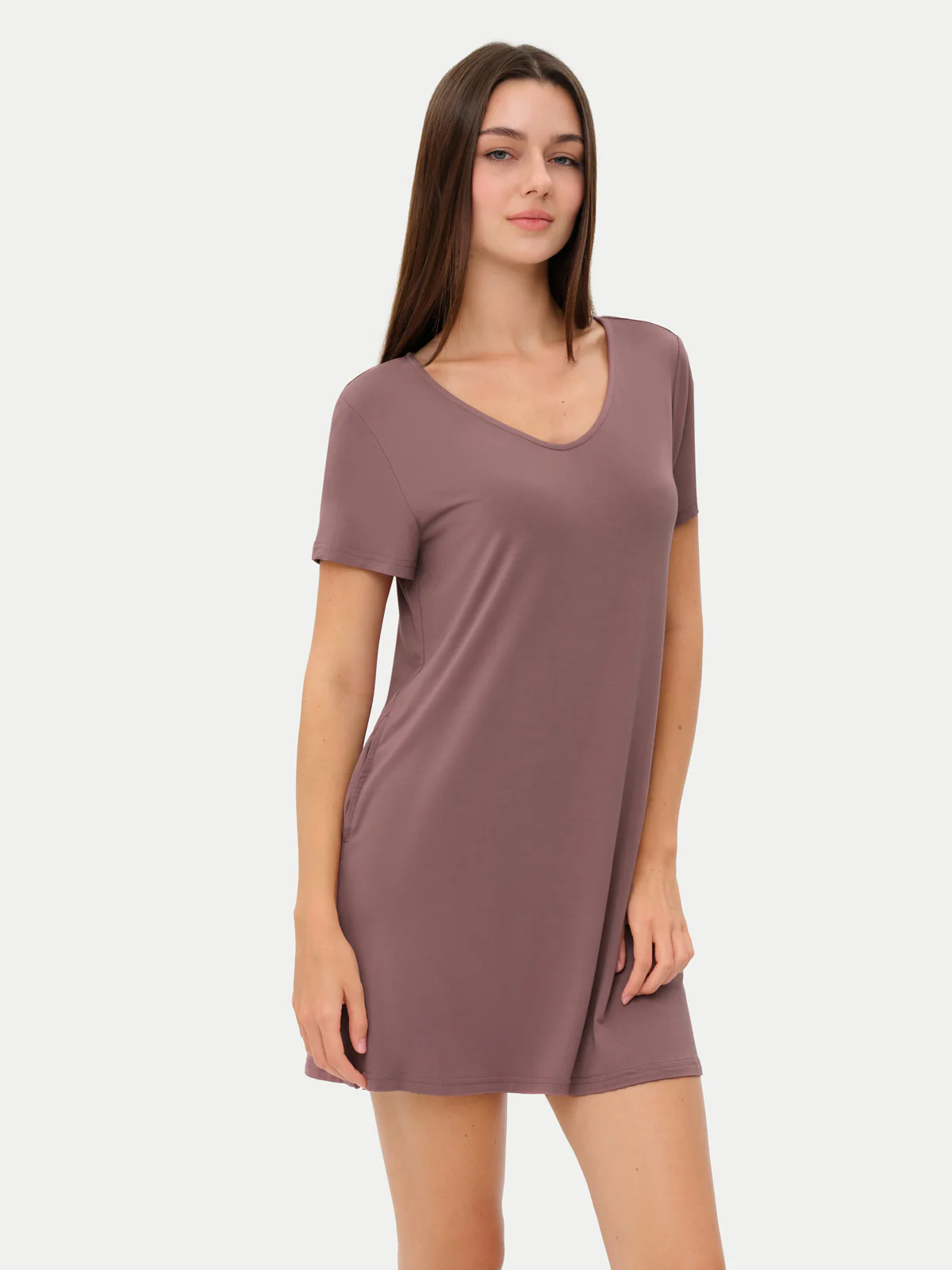 Short Sleeve Short Bamboo Sleepshirt - Image 104