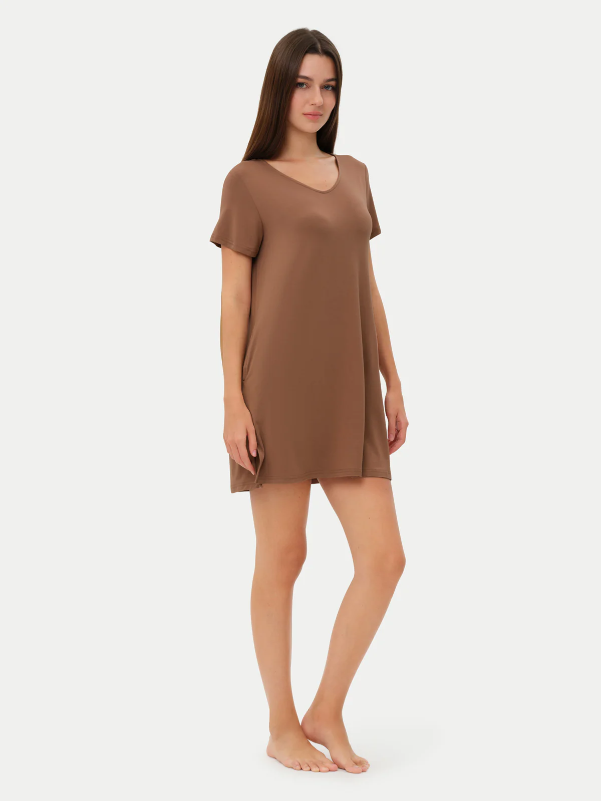 Short Sleeve Short Bamboo Sleepshirt - Image 41