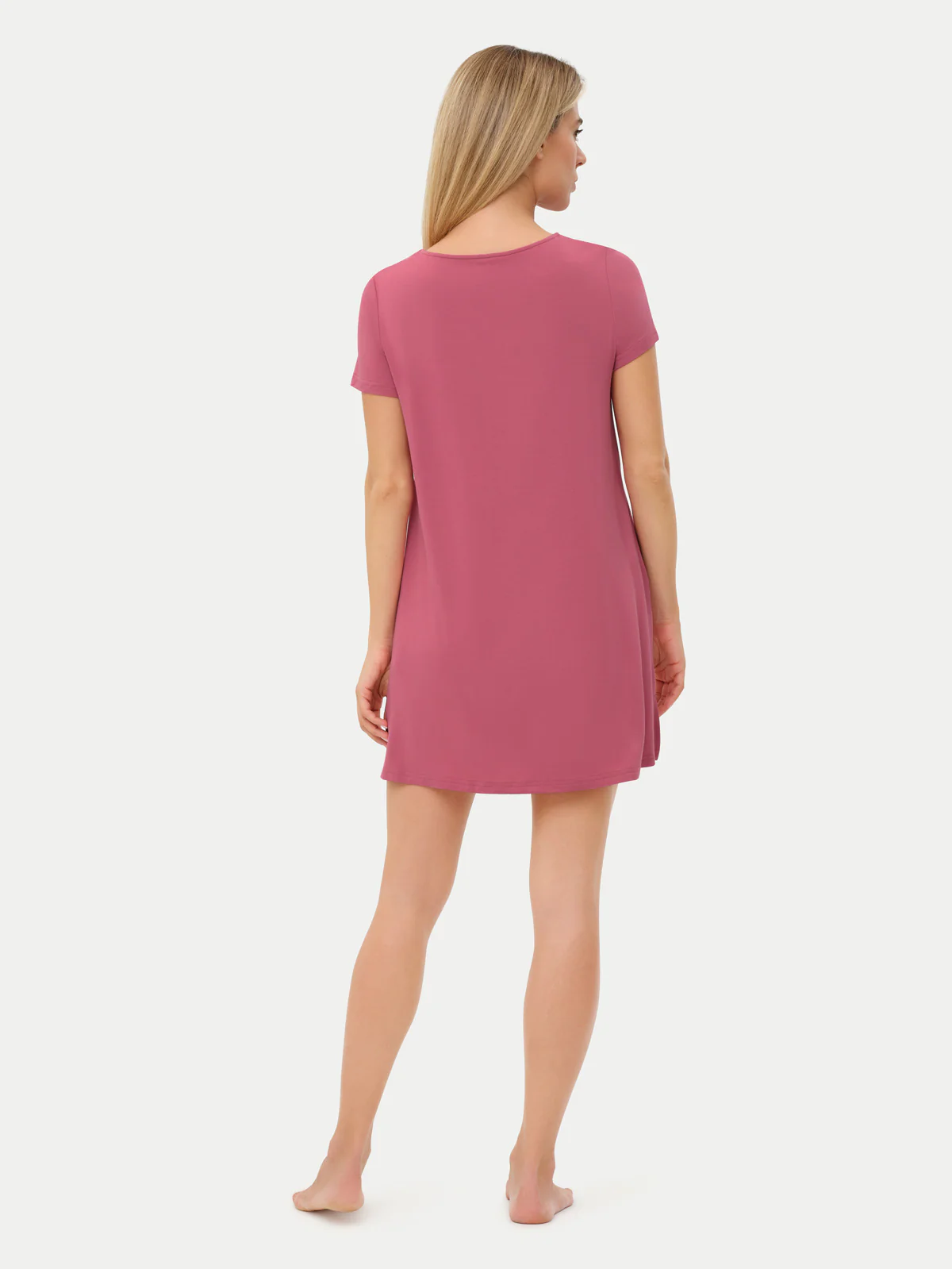 Short Sleeve Short Bamboo Sleepshirt - Image 47