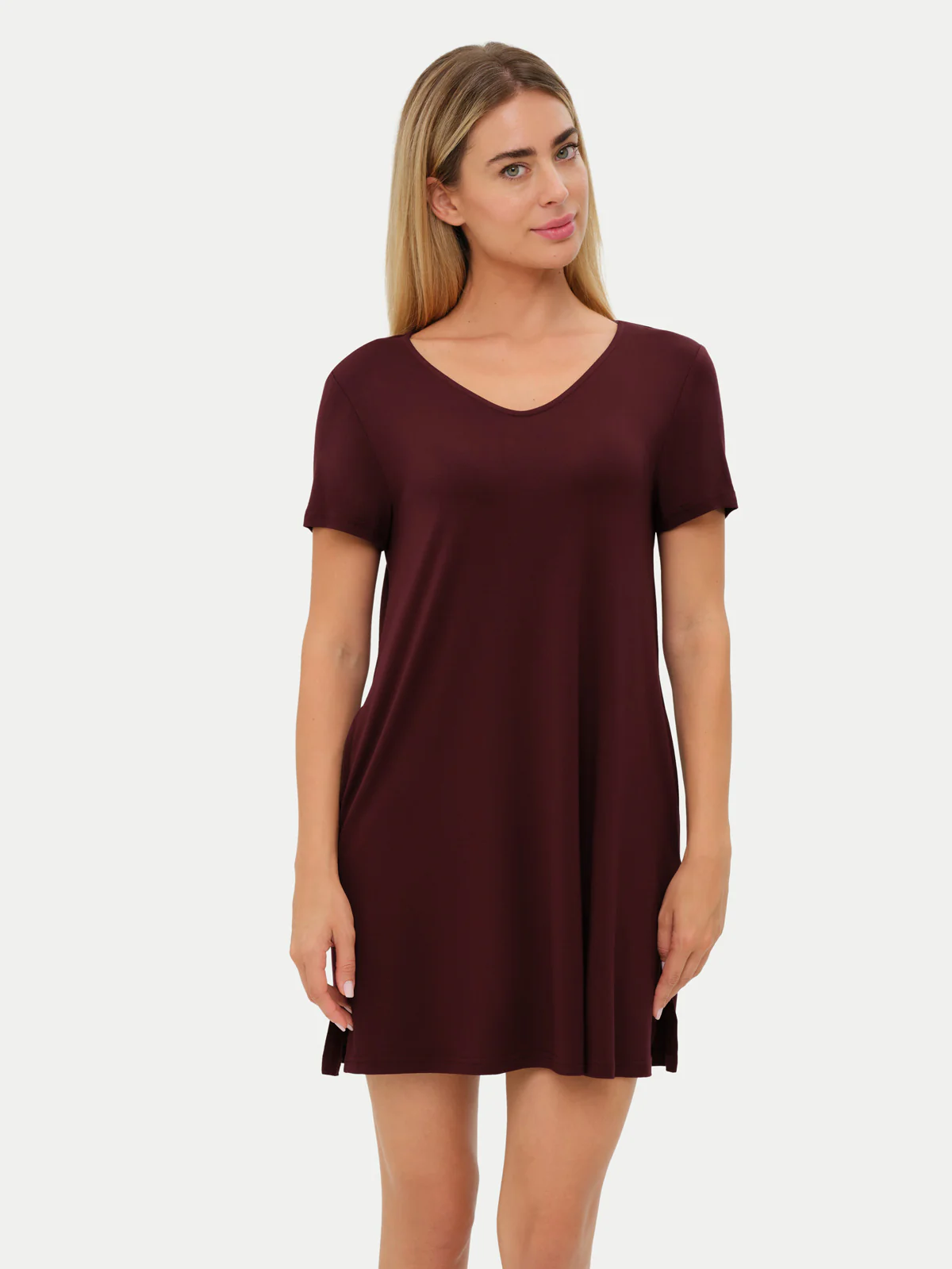 Short Sleeve Short Bamboo Sleepshirt - Image 60
