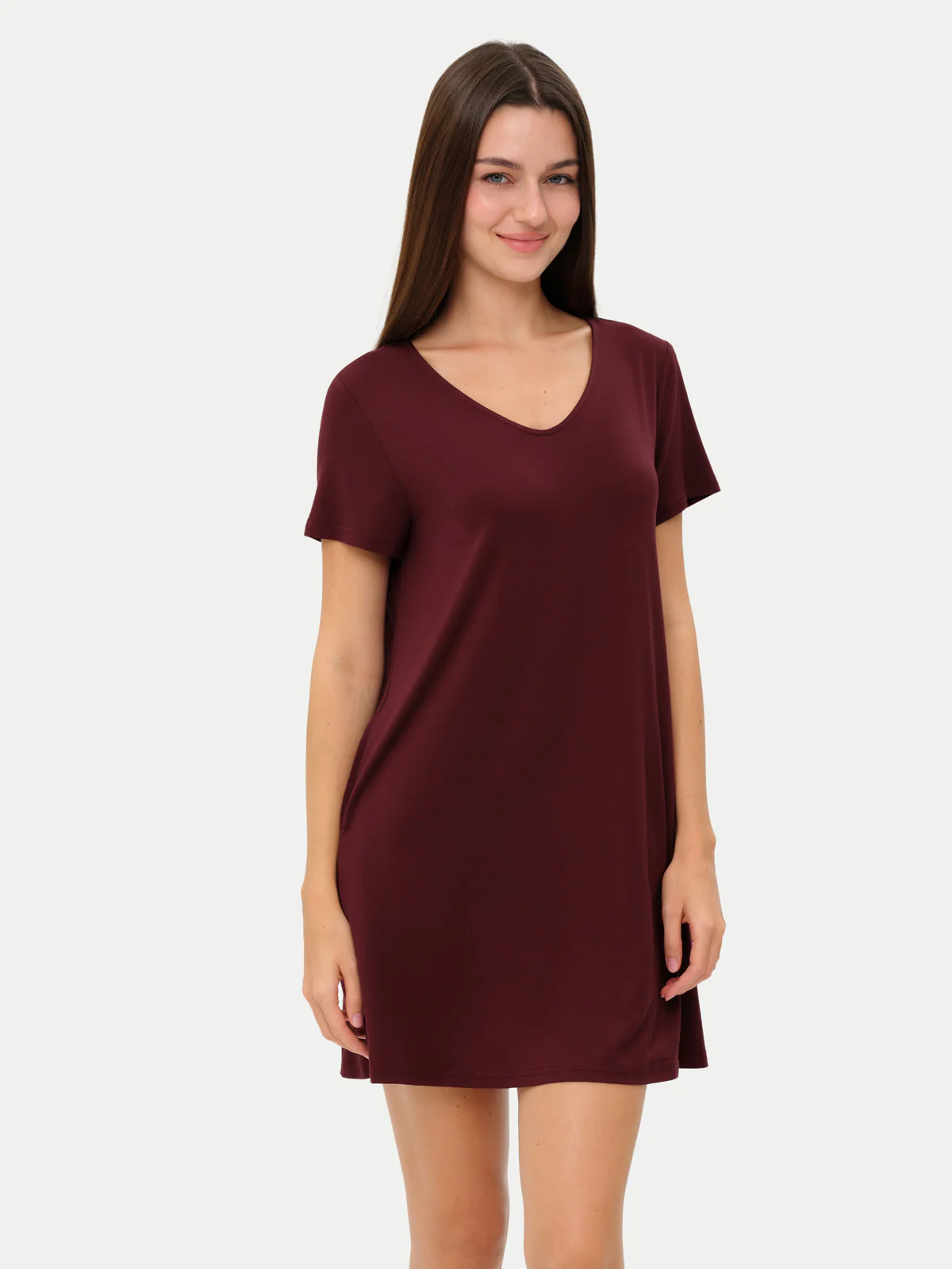 Short Sleeve Short Bamboo Sleepshirt - Image 65