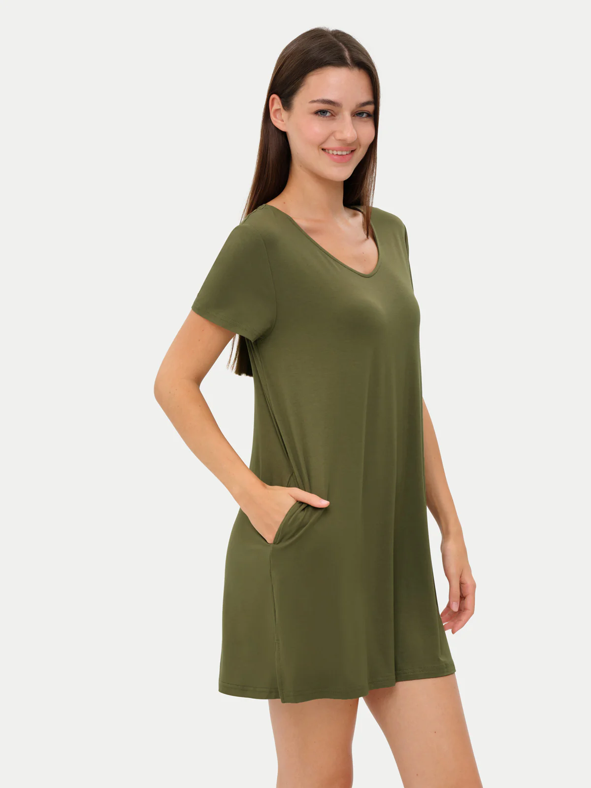 Short Sleeve Short Bamboo Sleepshirt - Image 68