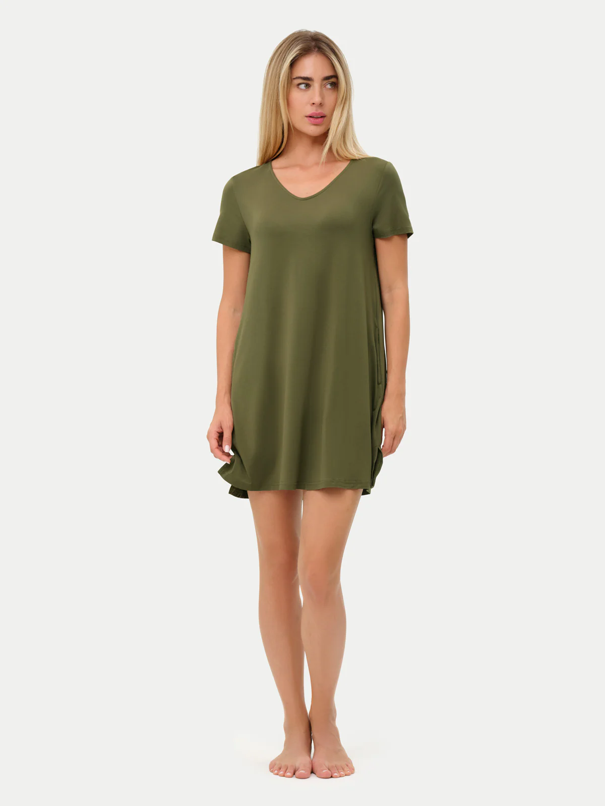 Short Sleeve Short Bamboo Sleepshirt - Image 69